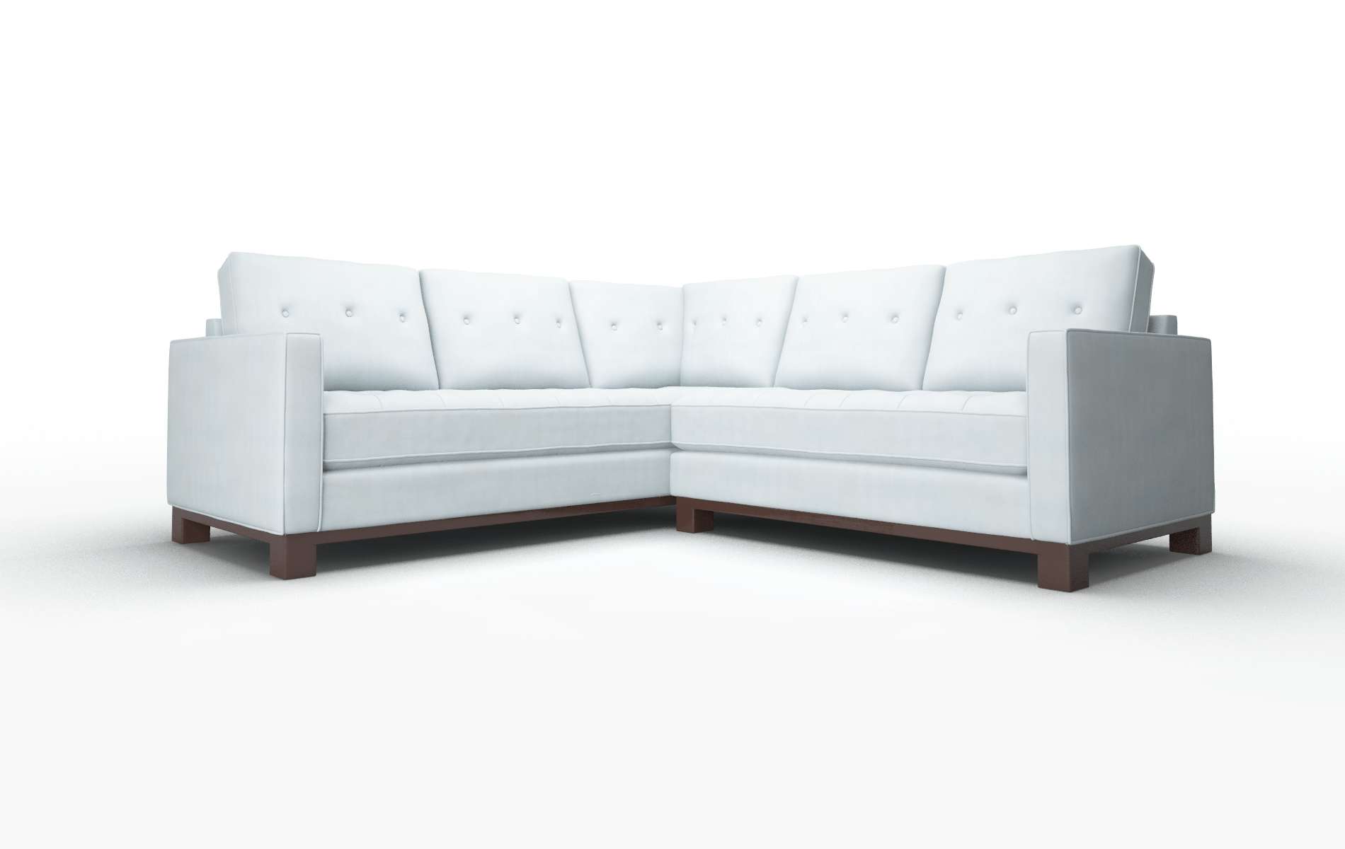 Syros Hathaway aqua Sectional Espresso Legs  1
