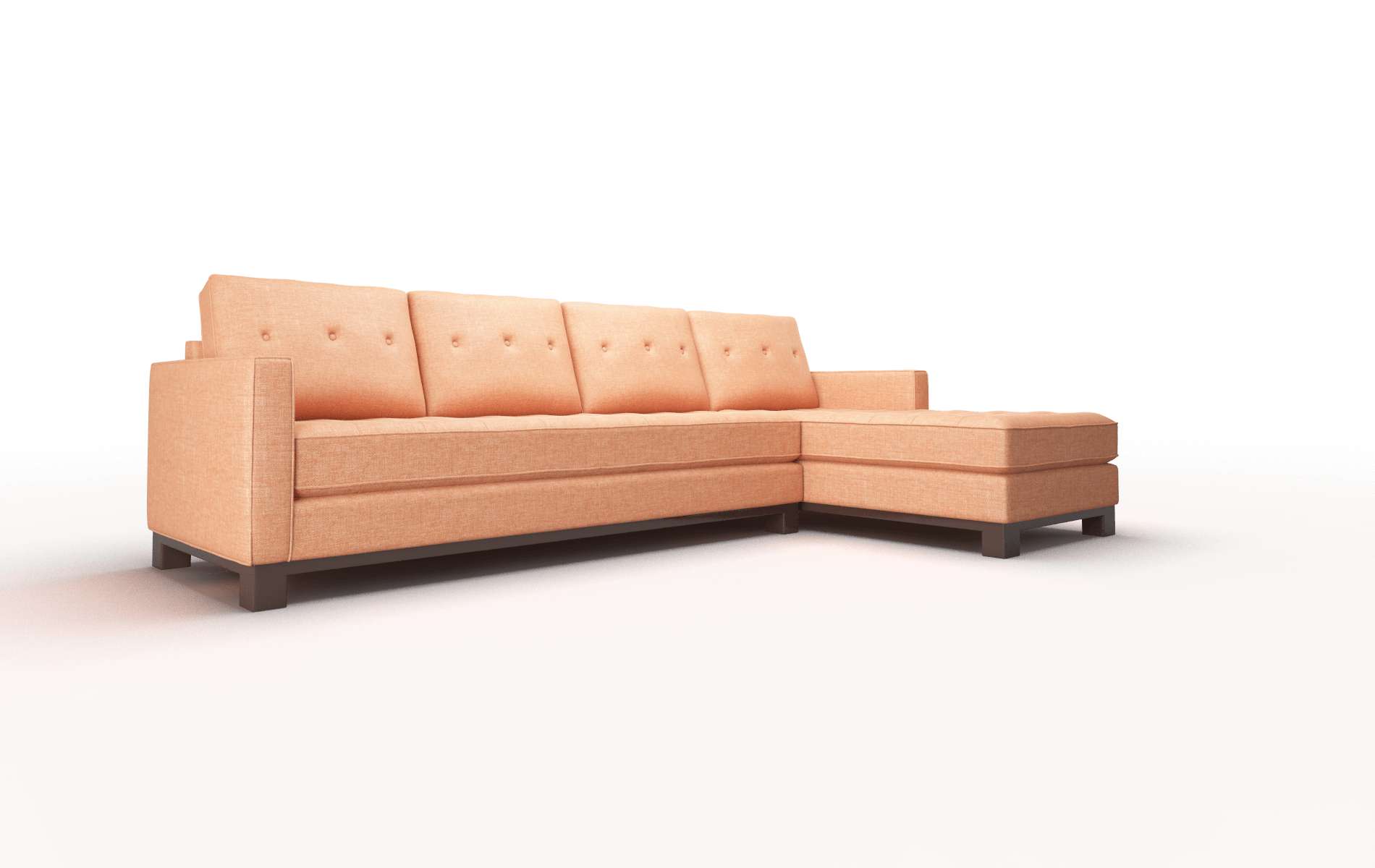 Syros Hepburn Appricot Panel espresso legs 2