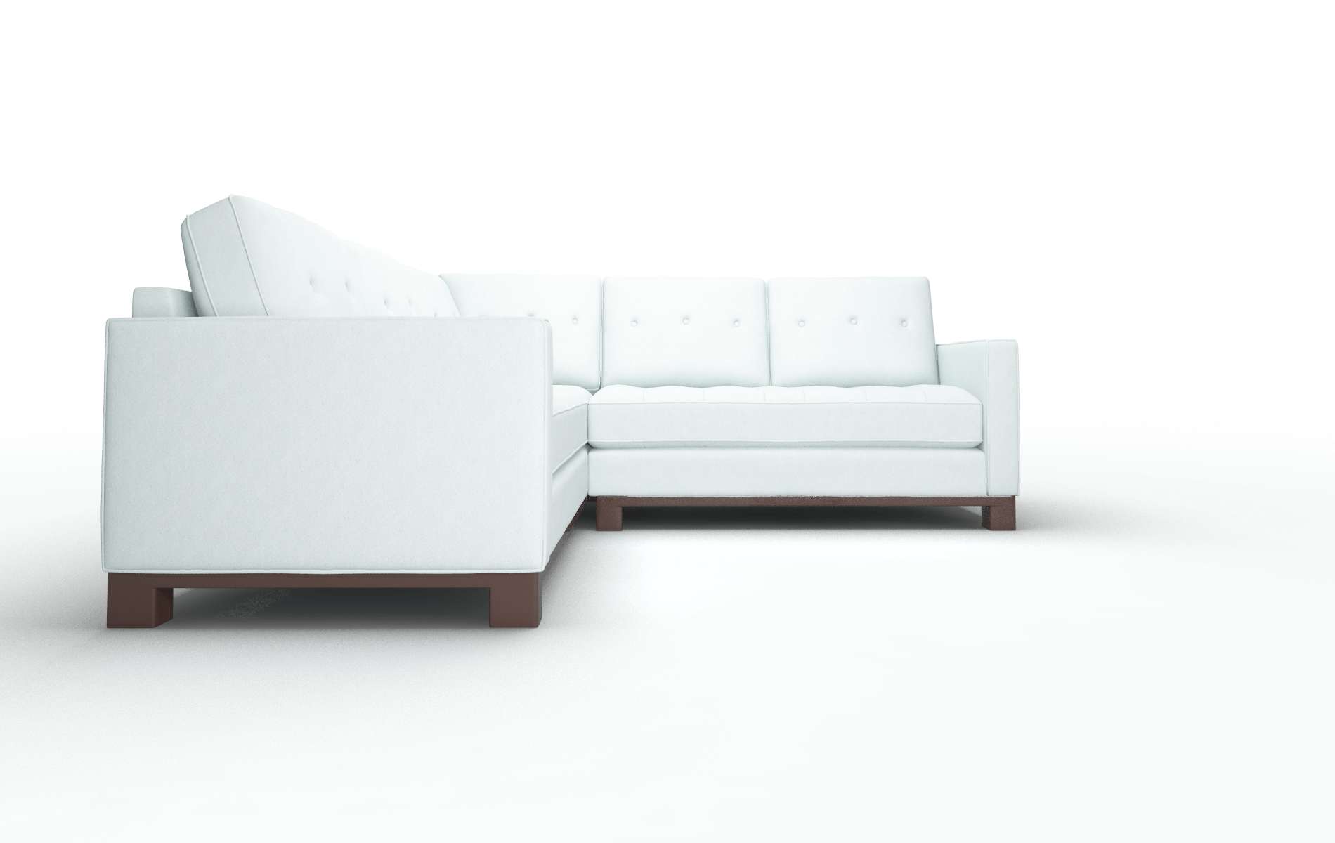Syros Hepburn Peridot Sectional espresso legs 2