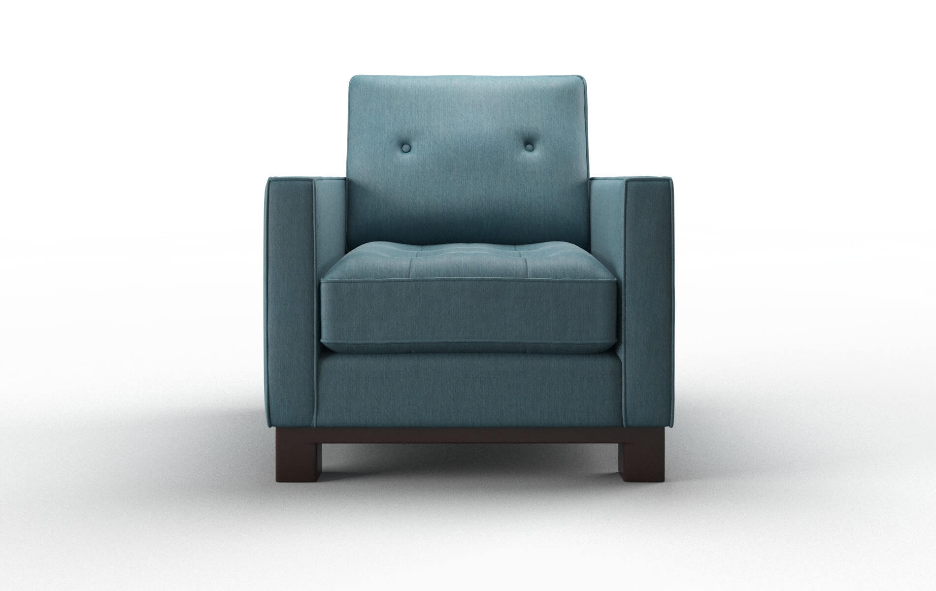 Syros Hepburn Teal Chair espresso legs 1