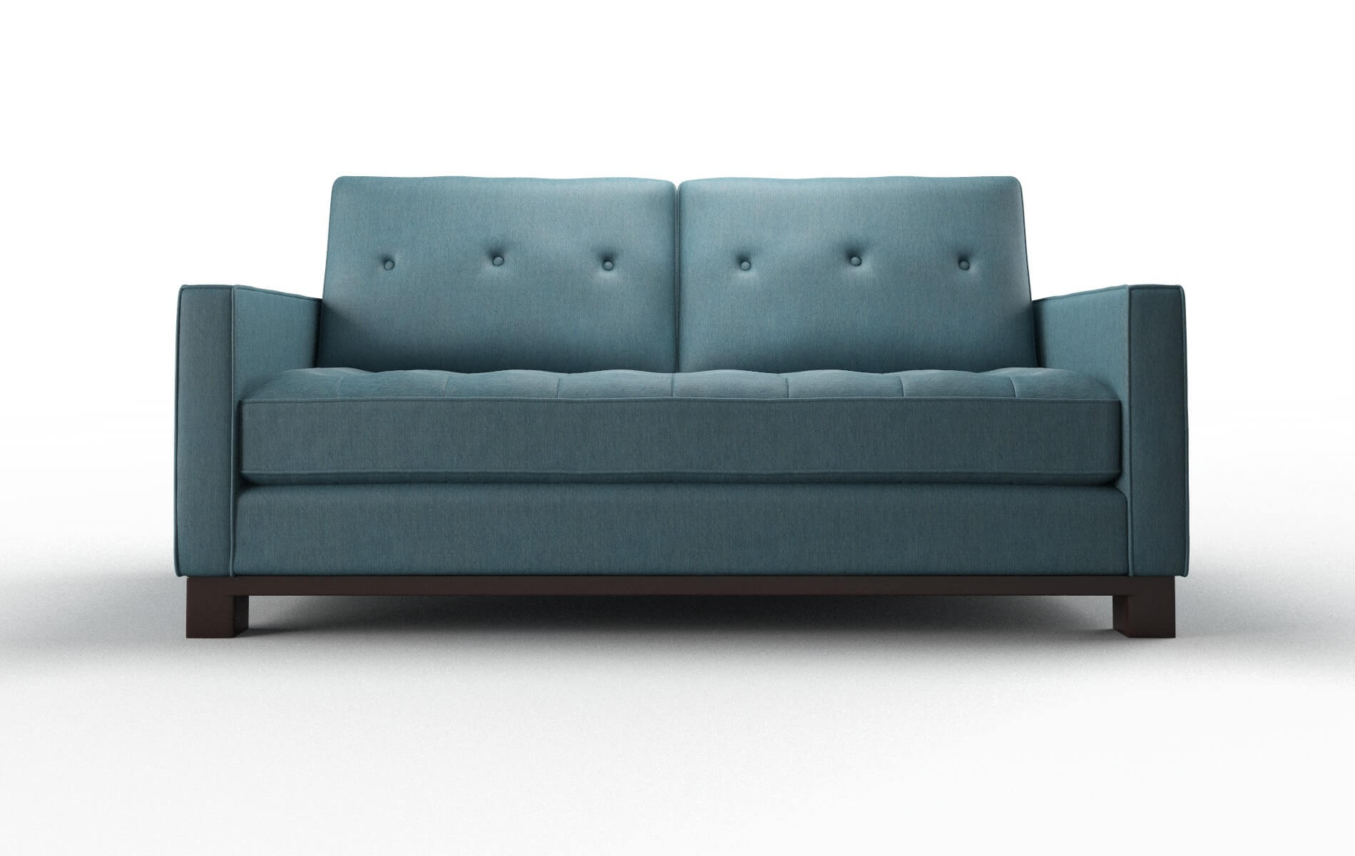 Syros Hepburn Teal Sofa espresso legs 1