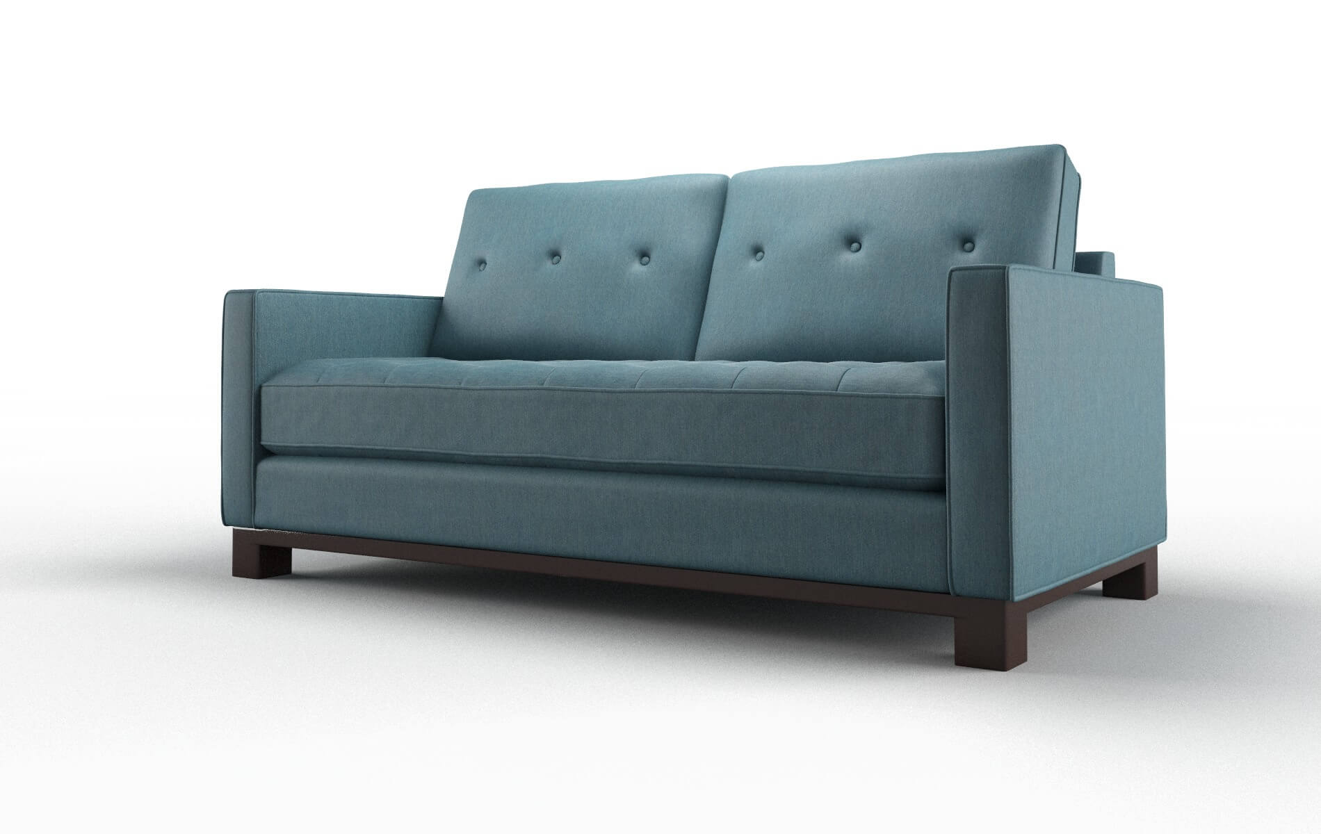 Syros Hepburn Teal Sofa espresso legs 4