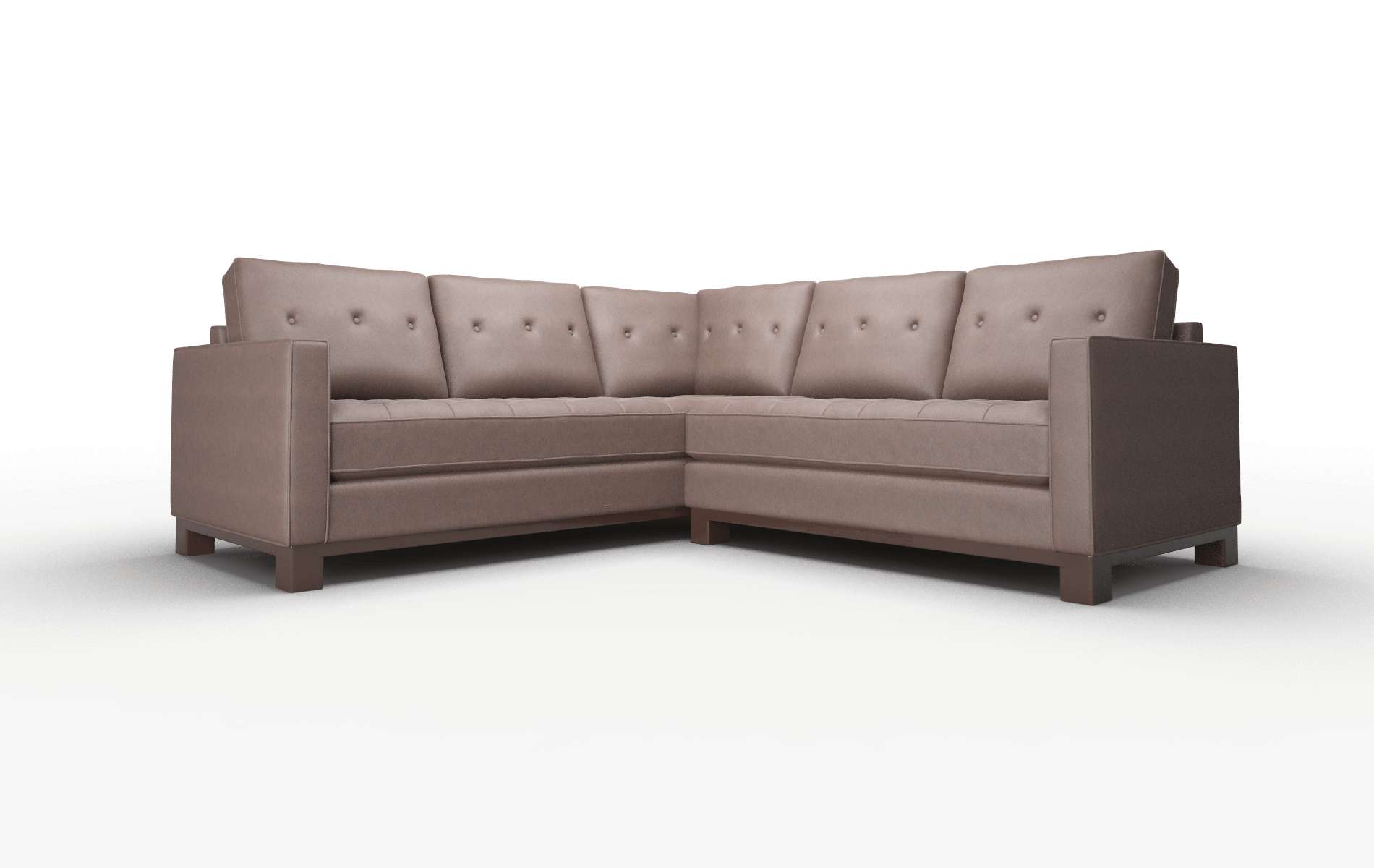 Syros Insight Cafe Sectional espresso legs 1