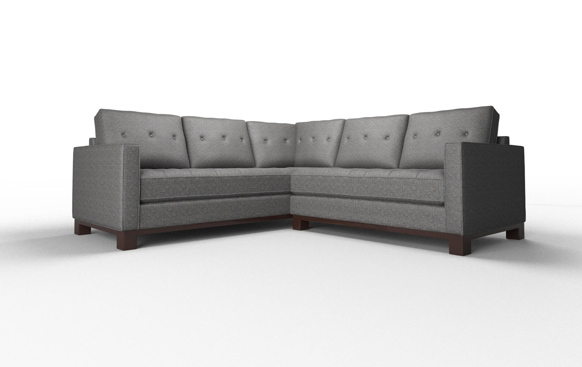 Syros Insight charcoal Sectional Espresso Legs  1
