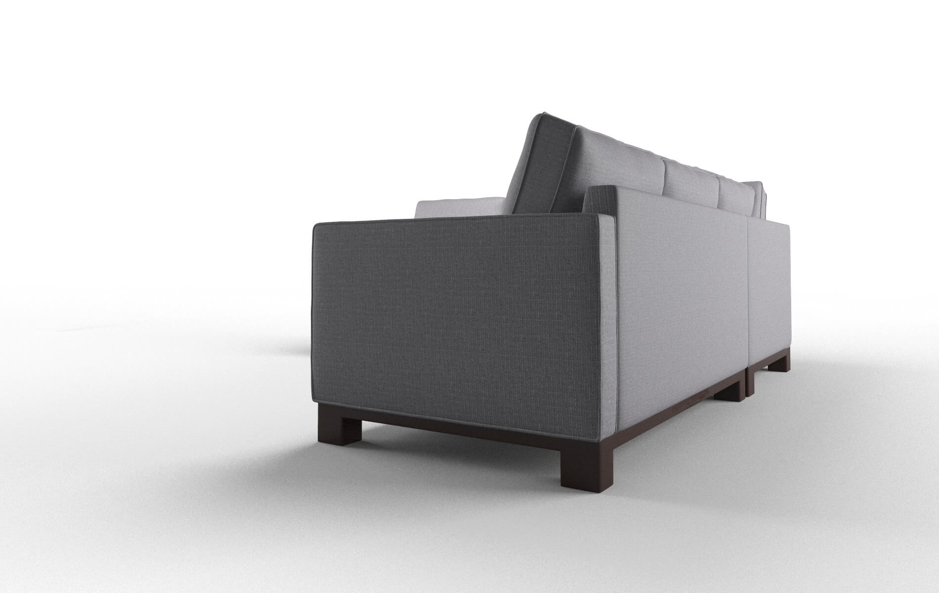 Syros Insight Denim Sectional espresso legs 4