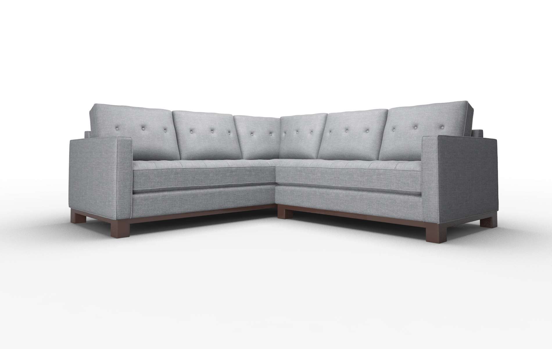 Syros Lana Onyx Sectional espresso legs 1