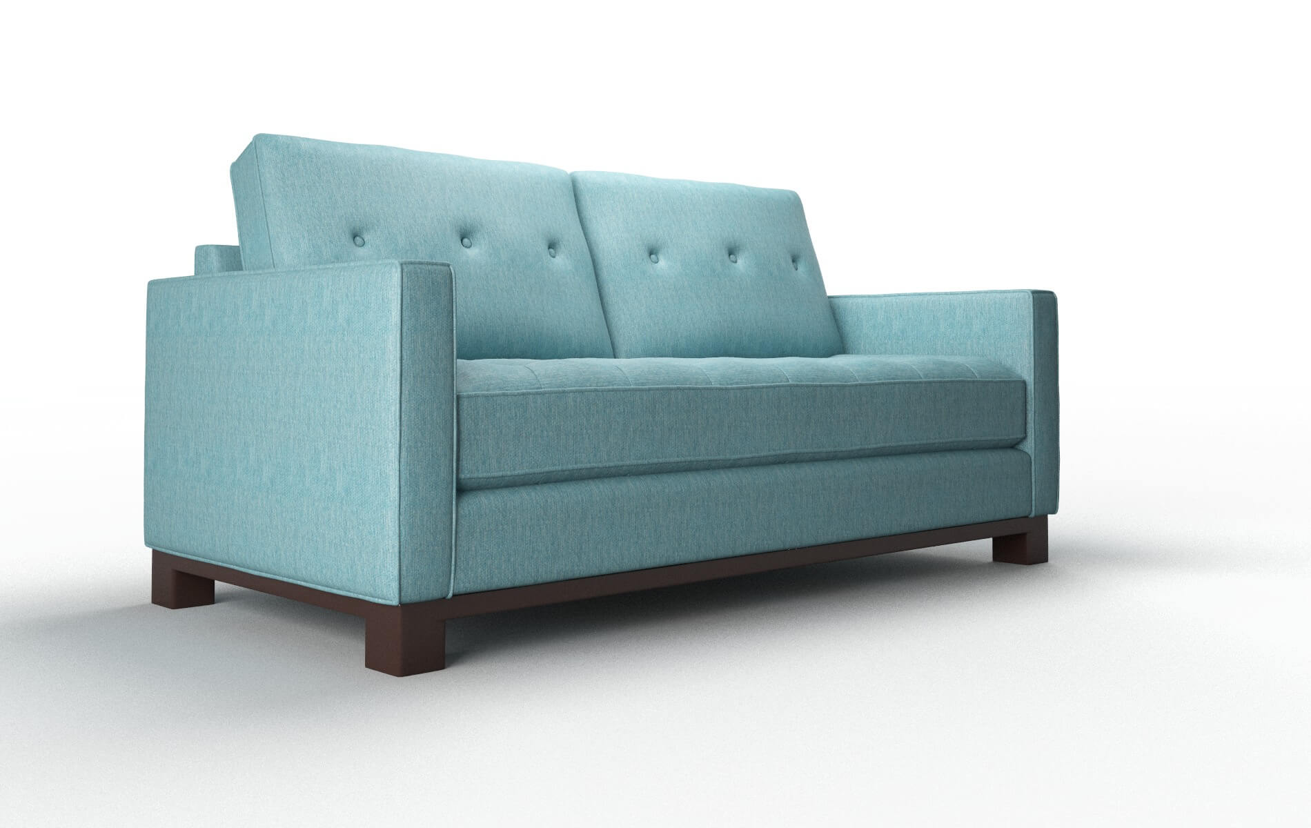 Syros Lana Peacock Sofa espresso legs 2