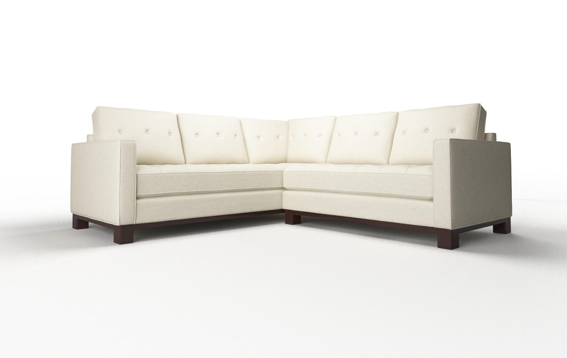 Syros Lana Sand Sectional espresso legs 1