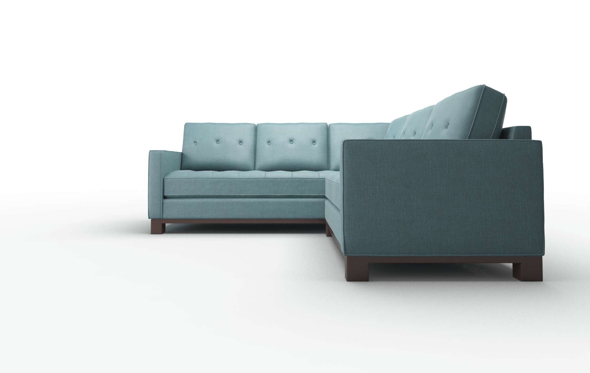Syros Leslie Peacock Sectional espresso legs 5