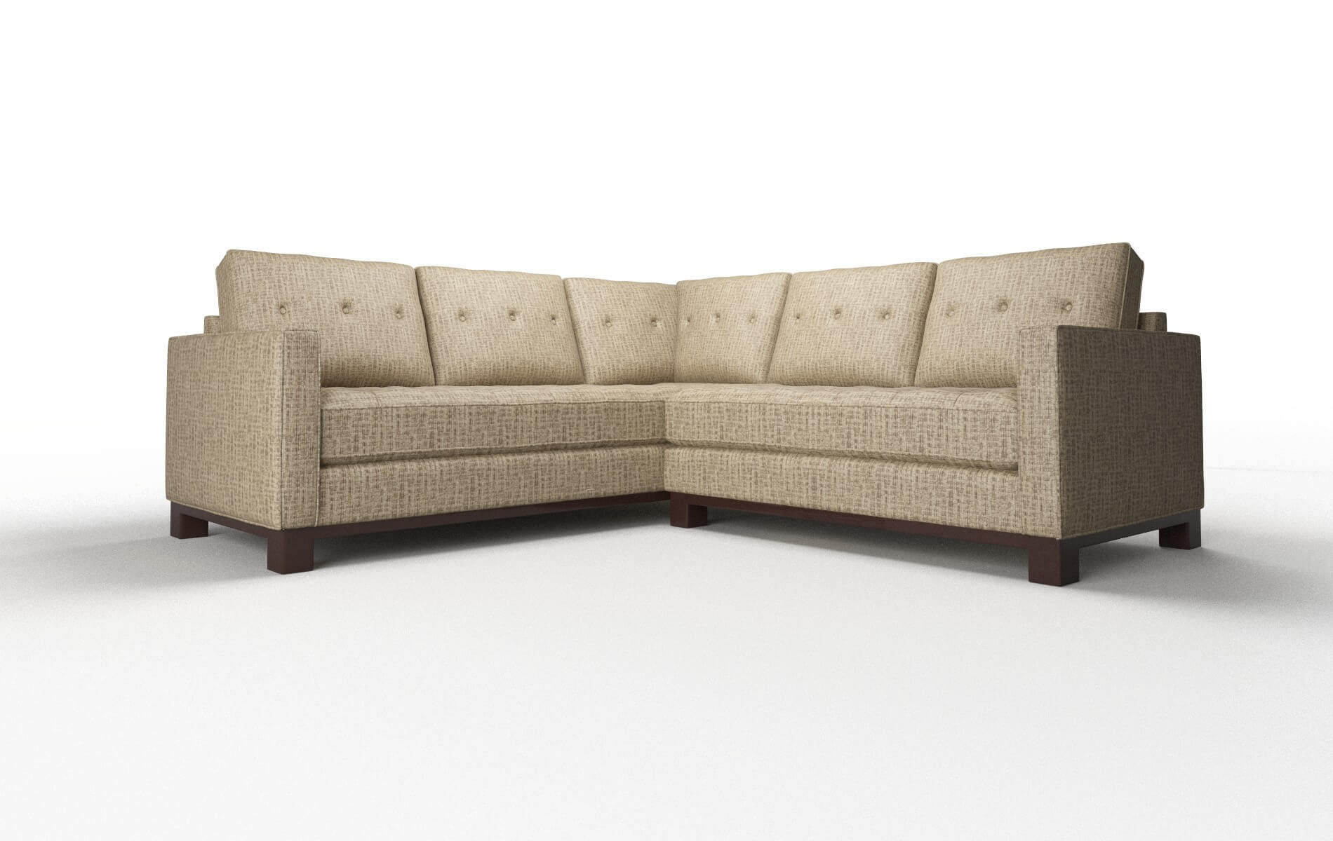 Syros Marcy Camel Sectional espresso legs 1