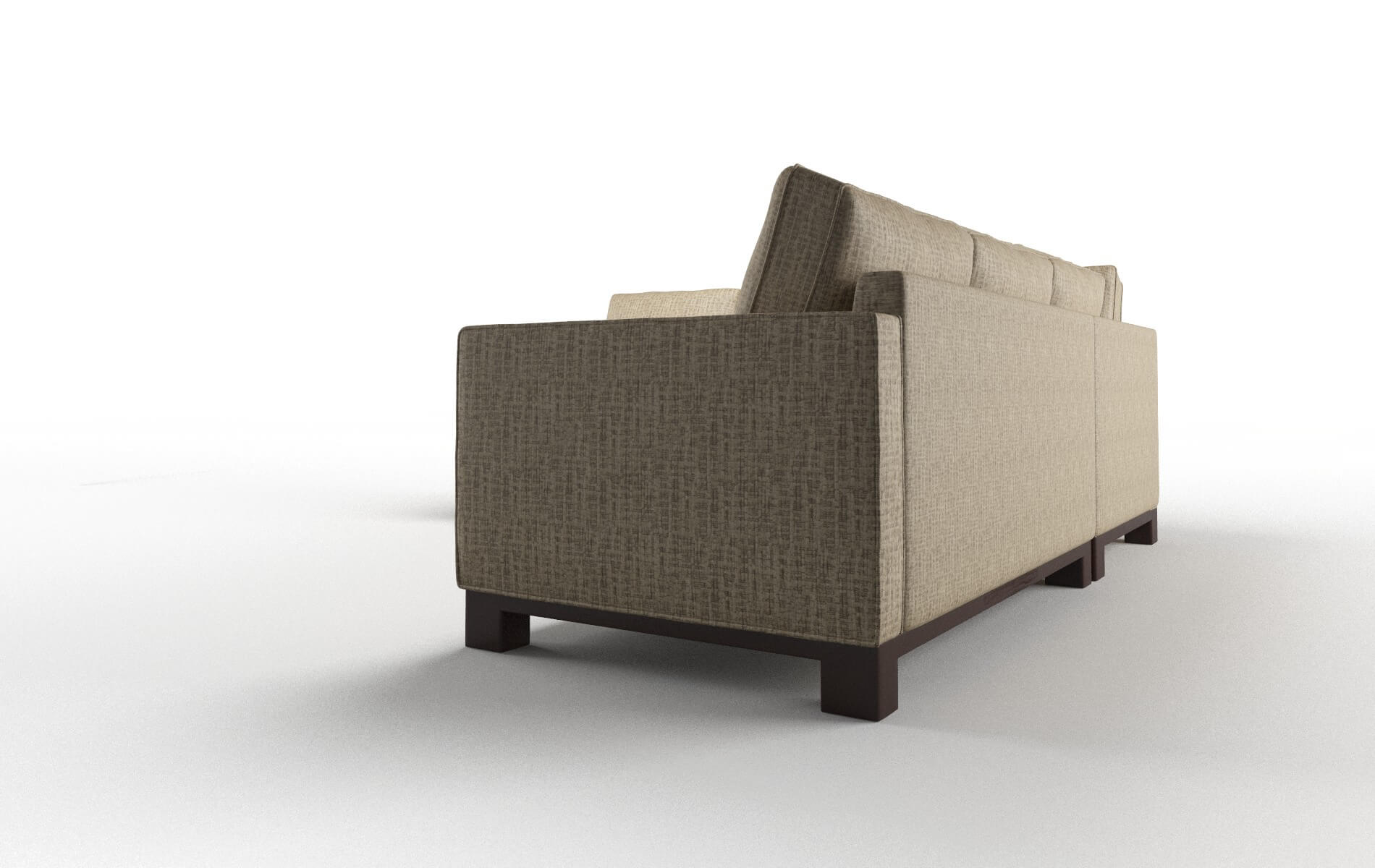 Syros Marcy Camel Sectional espresso legs 4