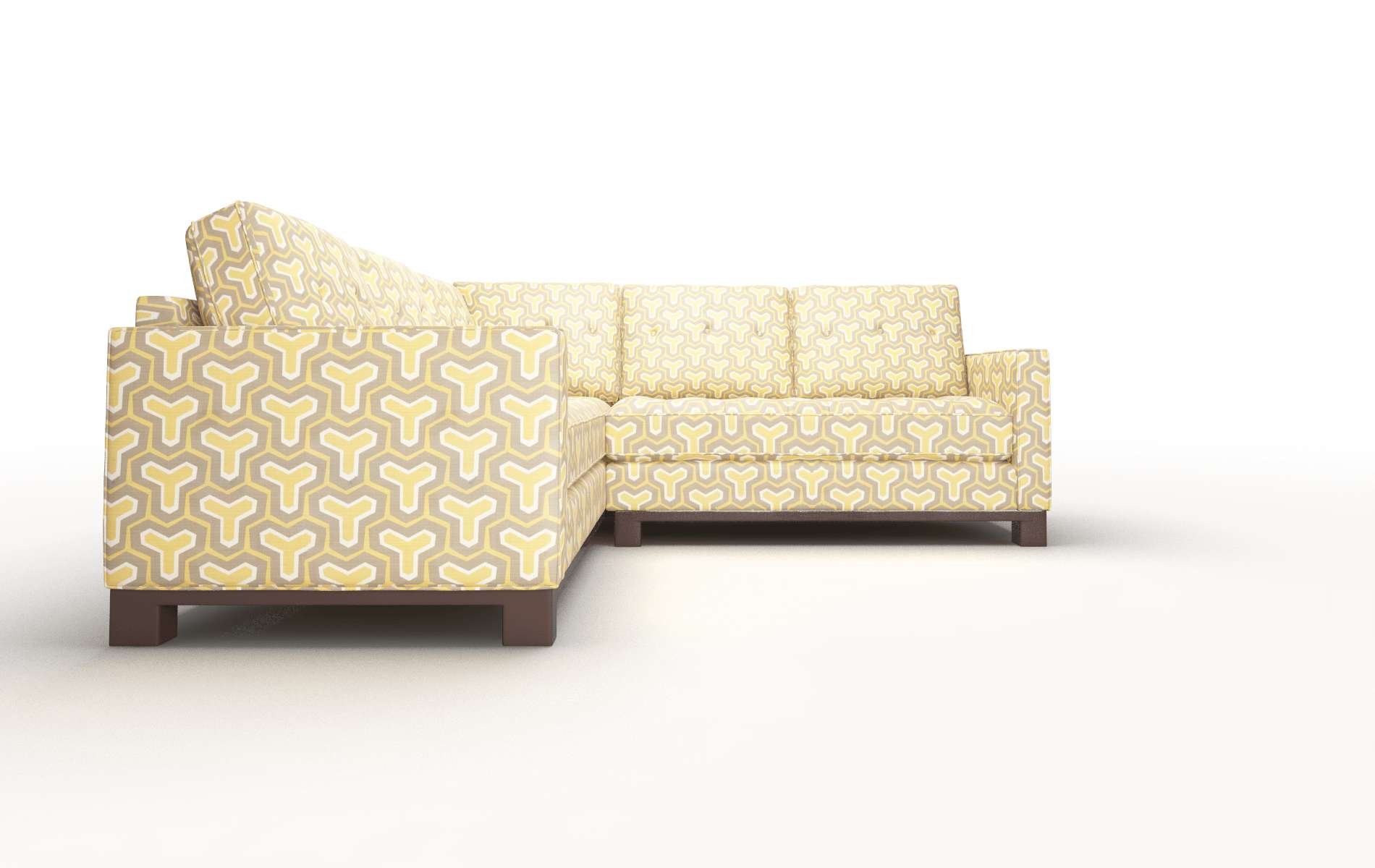 Syros Merci Dijon Sectional espresso legs 2