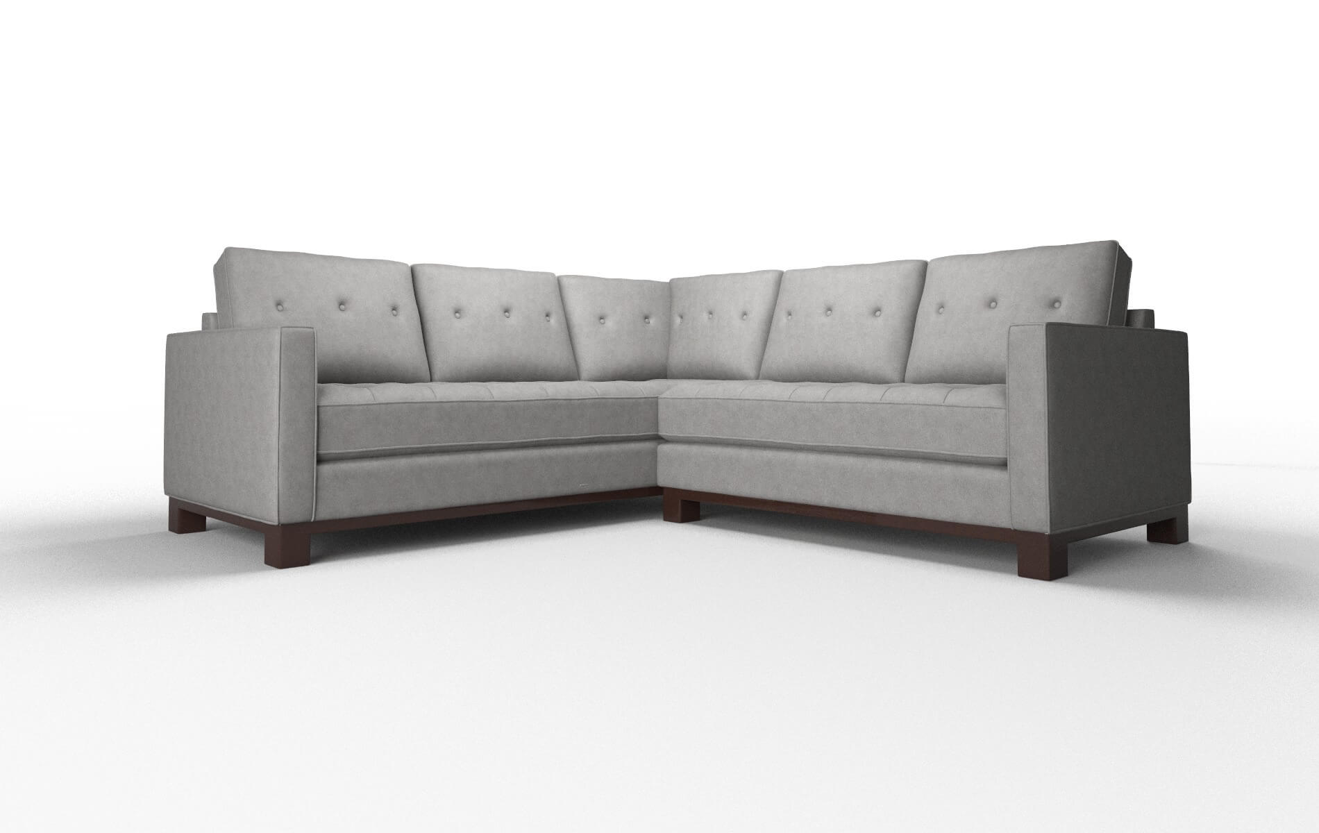 Syros Noble smoke Sectional Espresso Legs  1