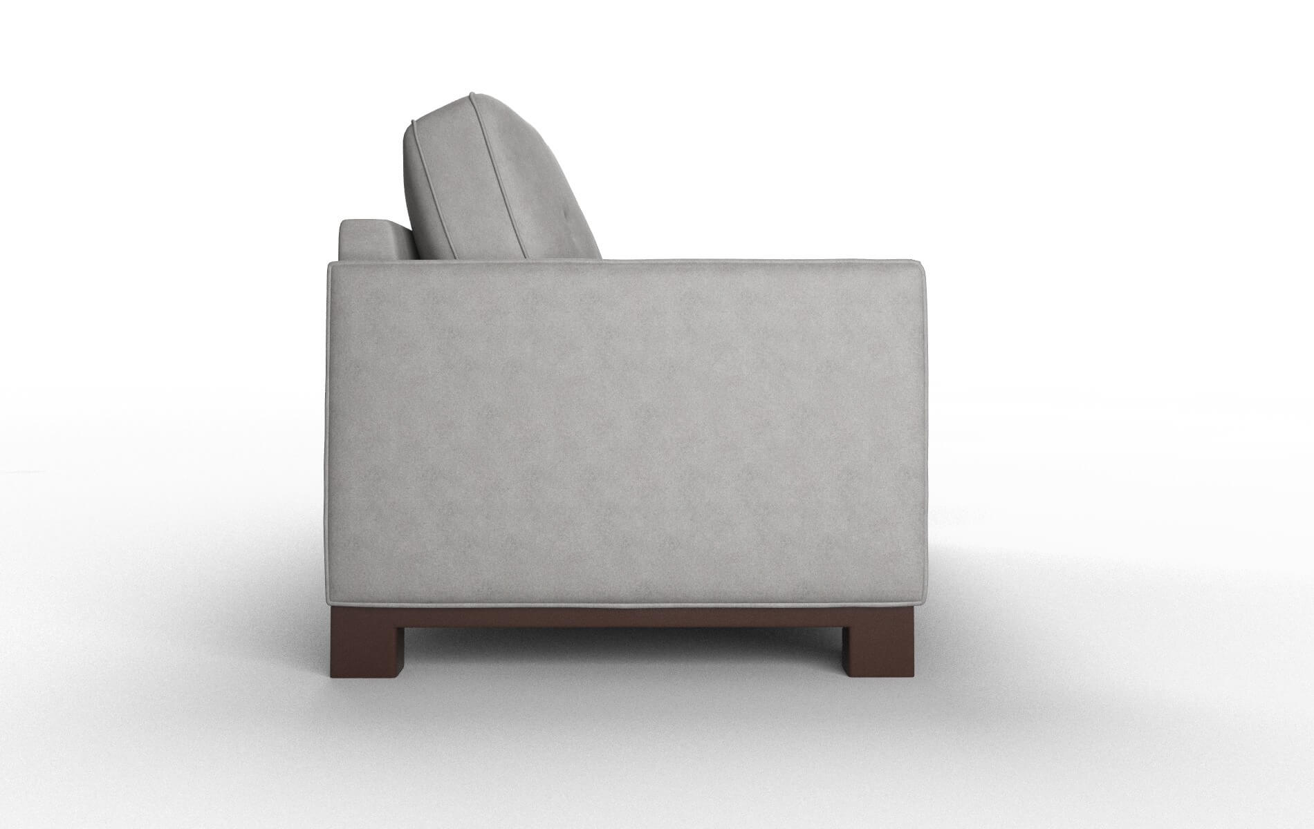 Syros Noble Smoke Sofa espresso legs 3