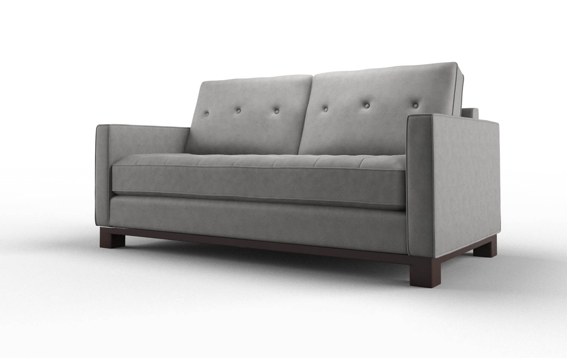 Syros Noble Smoke Sofa espresso legs 4