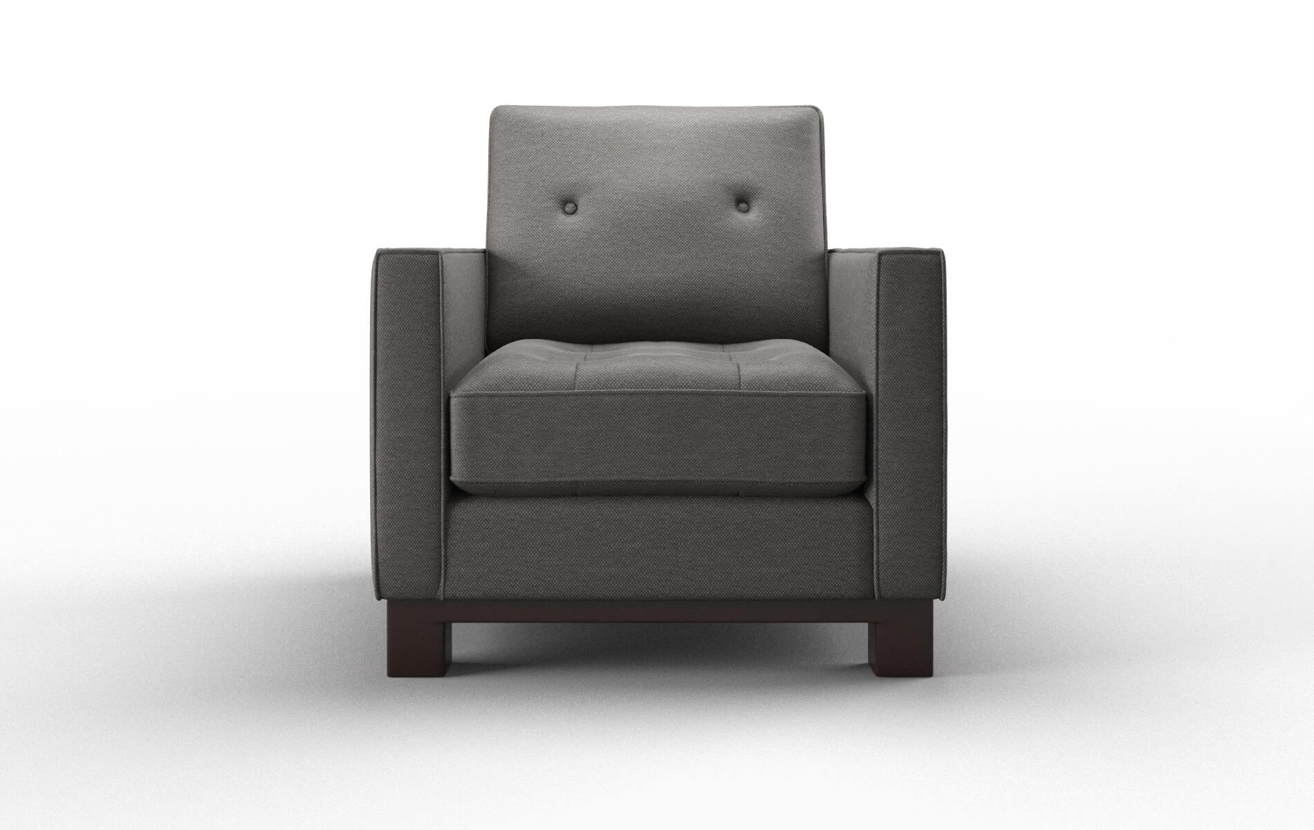 Syros Oscar Grey Chair espresso legs 1