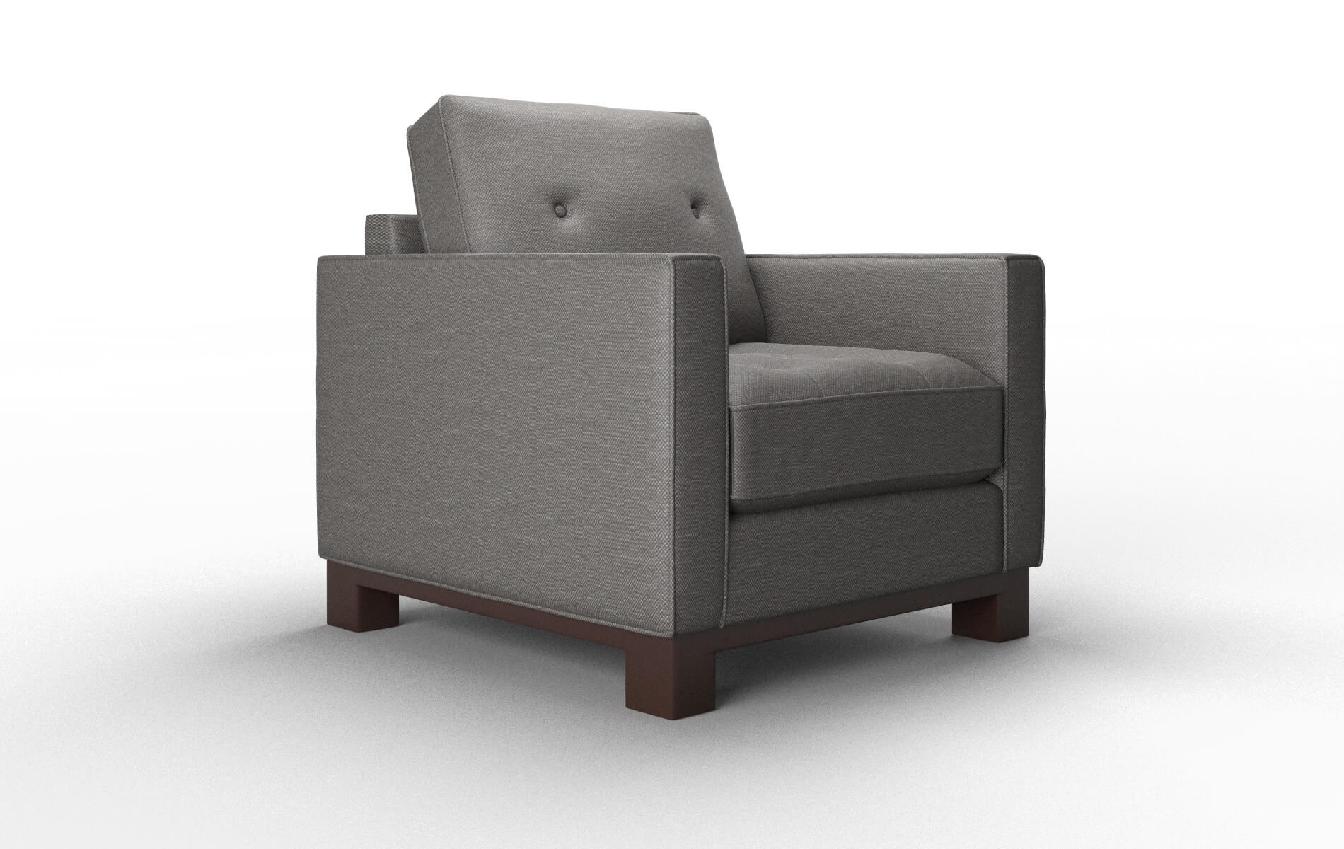 Syros Oscar Grey Chair espresso legs 2