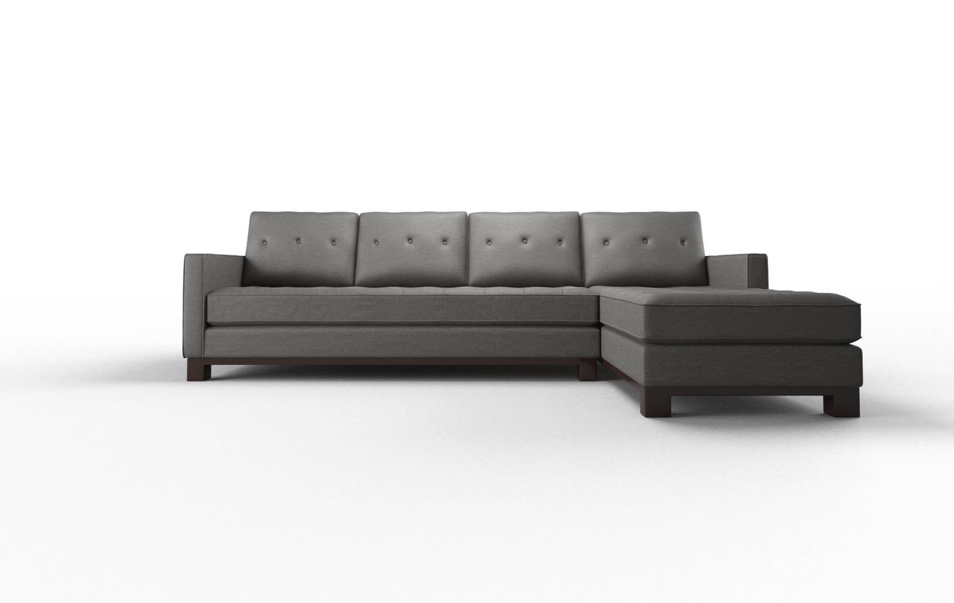 Syros Oscar Grey Panel espresso legs 1