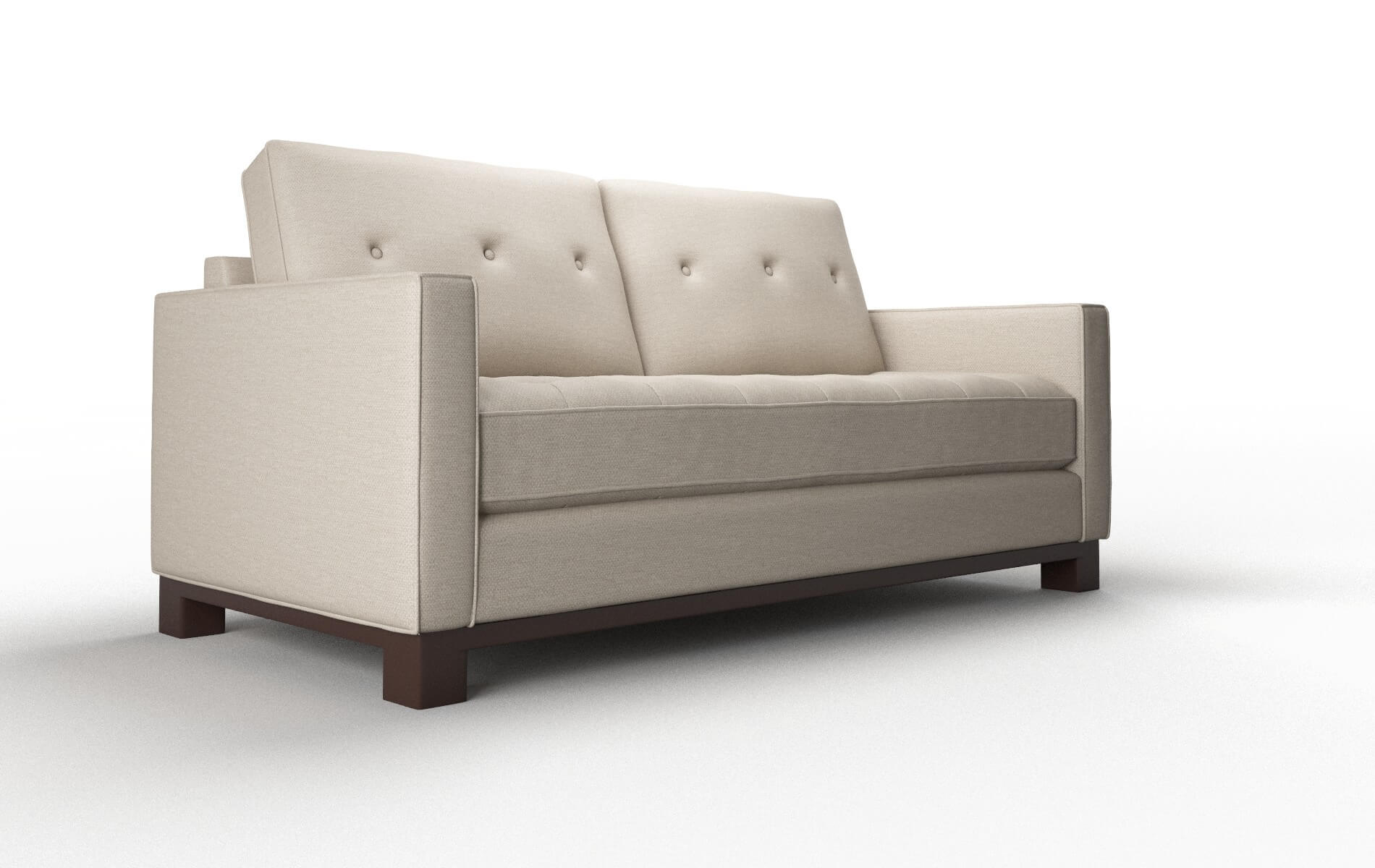 Syros Oscar Linen Sofa espresso legs 2