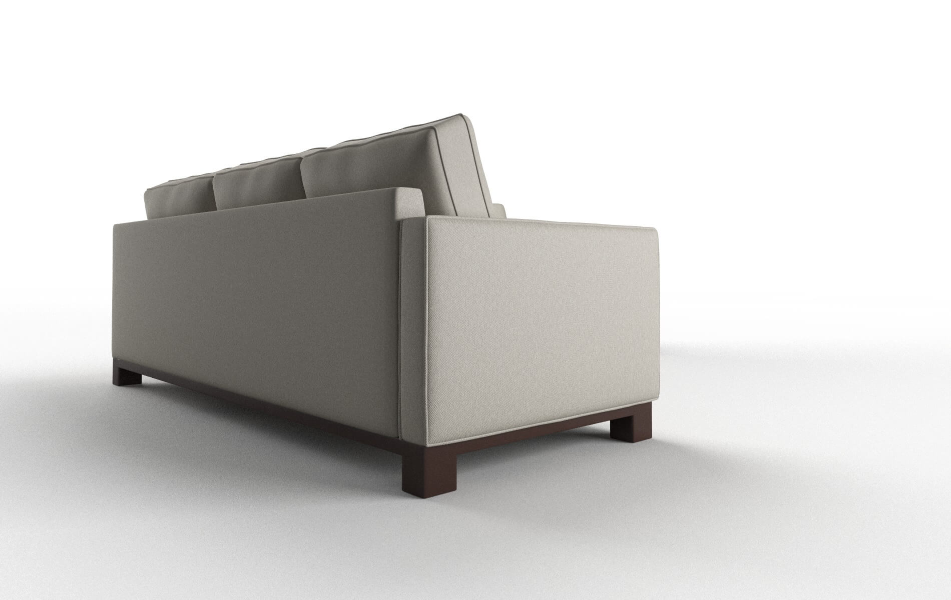 Syros Oscar Silver Sectional espresso legs 3