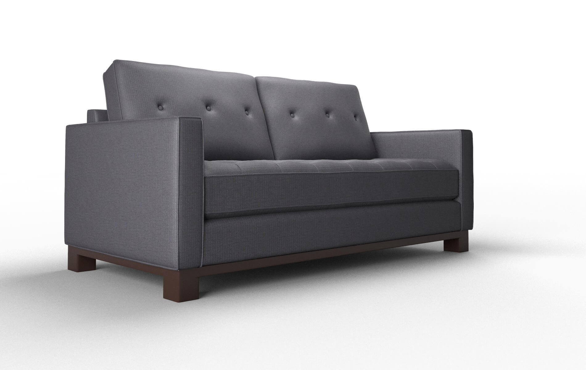 Syros Parker Charcoal Sofa espresso legs 2