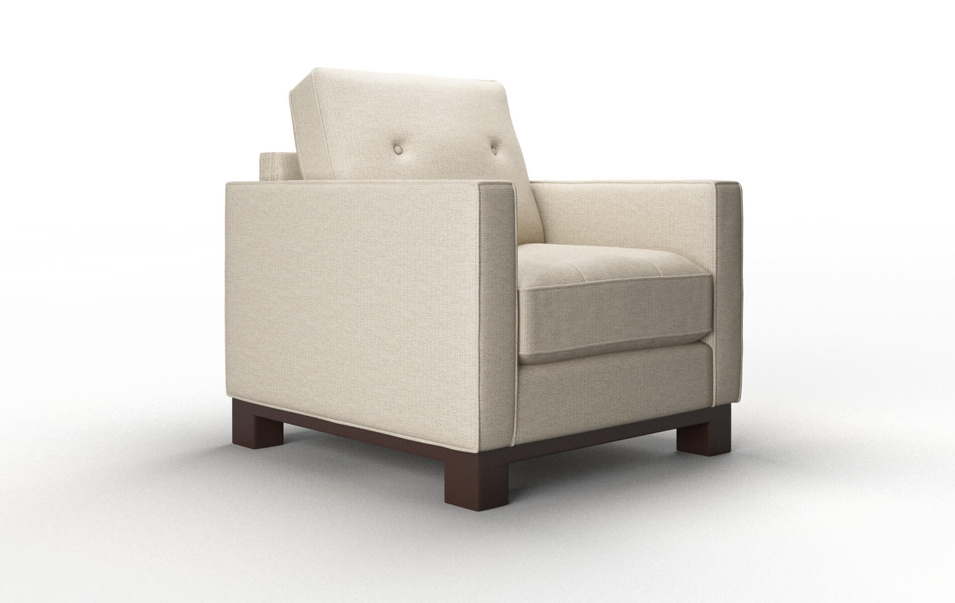 Syros Parker Linen Chair espresso legs 2