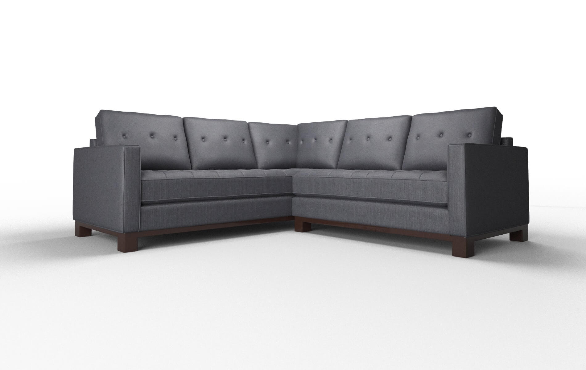 Syros Parker Midnight Sectional espresso legs 1
