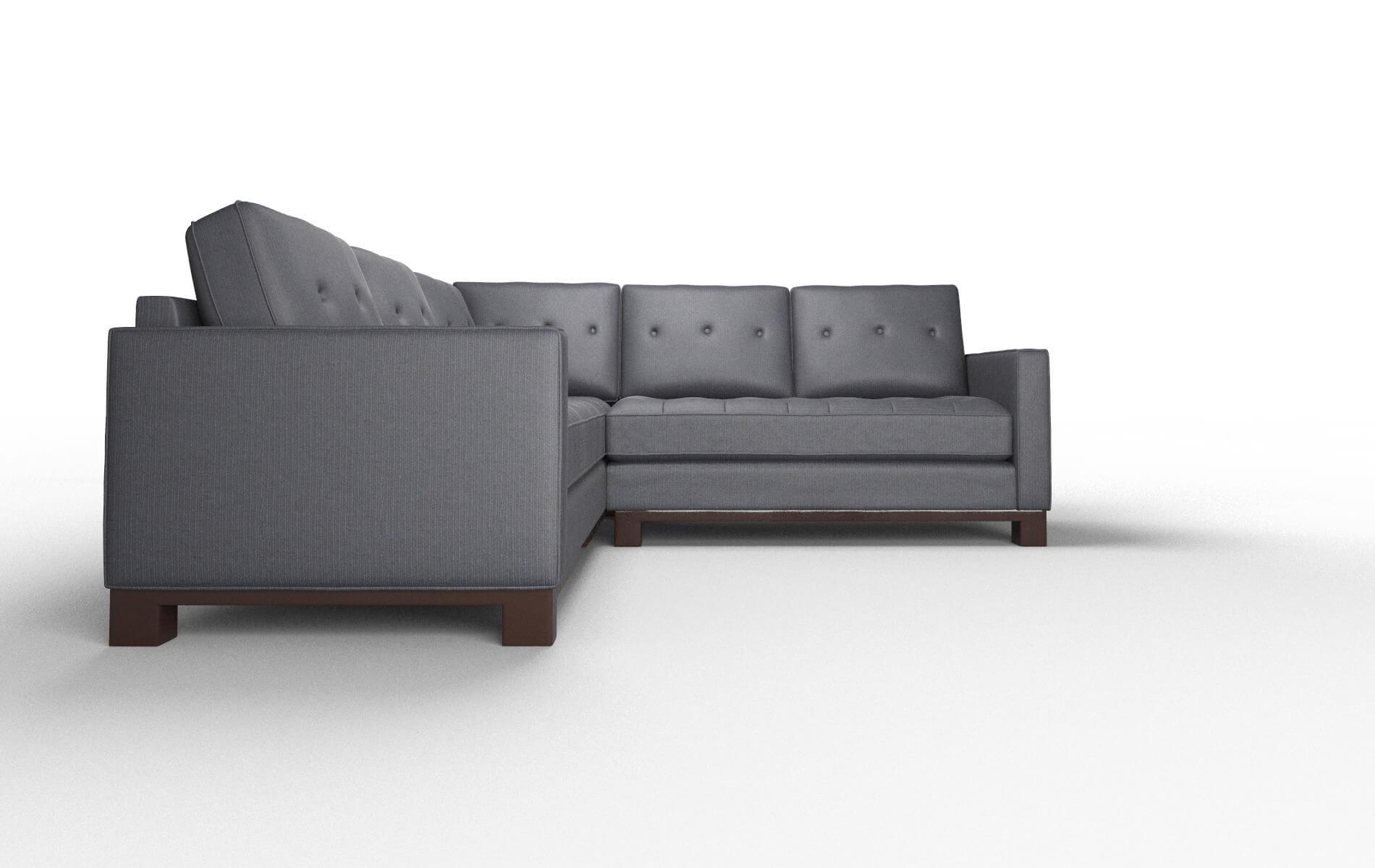 Syros Parker Midnight Sectional espresso legs 2