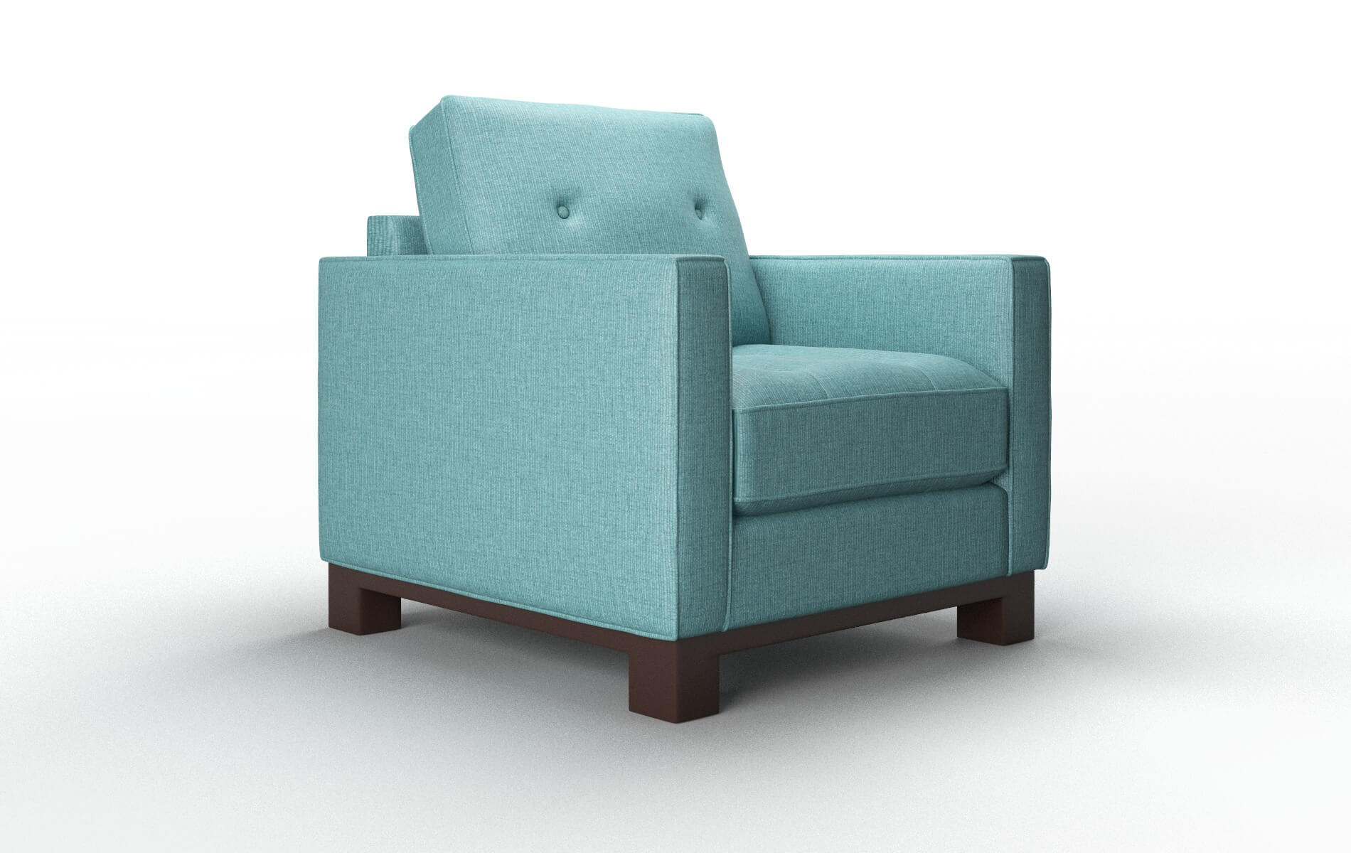 Syros Parker Turquoise Chair espresso legs 2