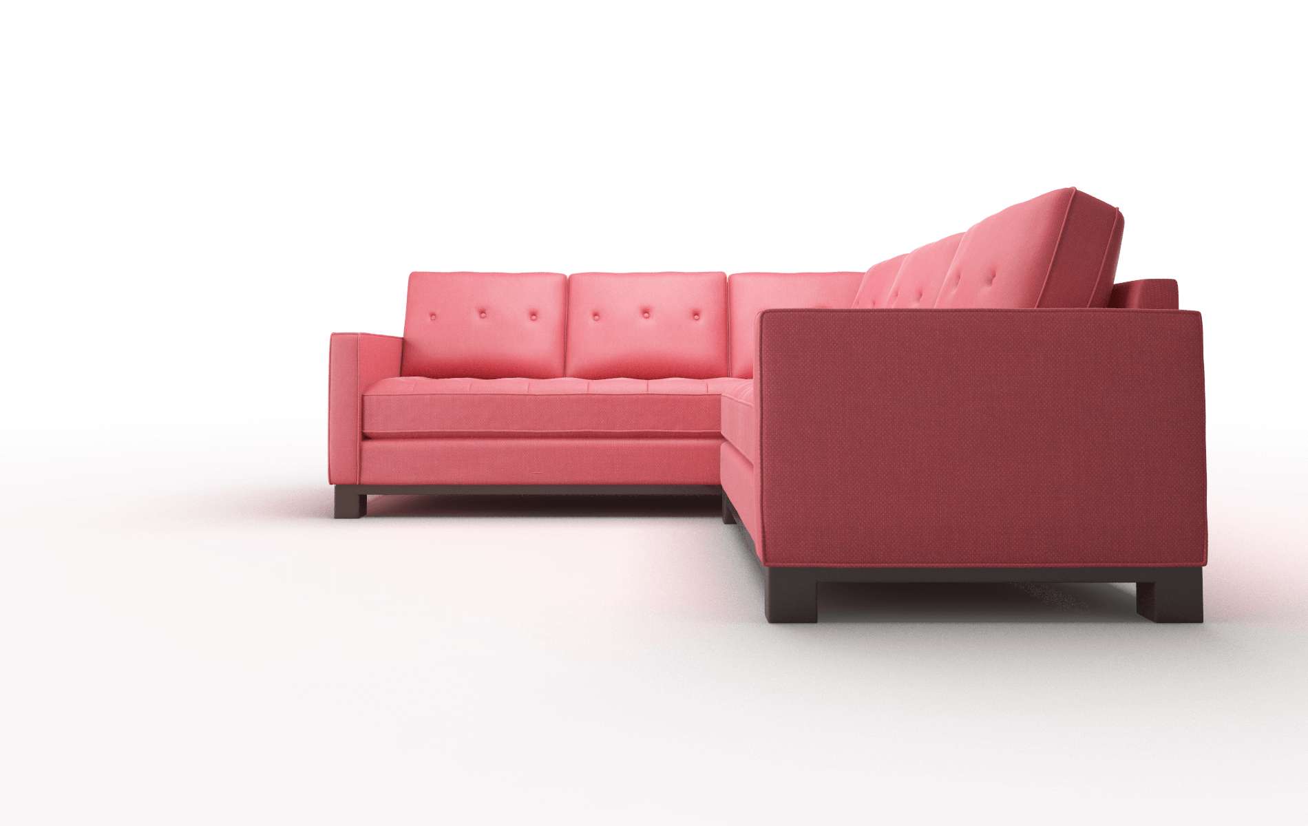 Syros Pauline Ruby Sectional espresso legs 5