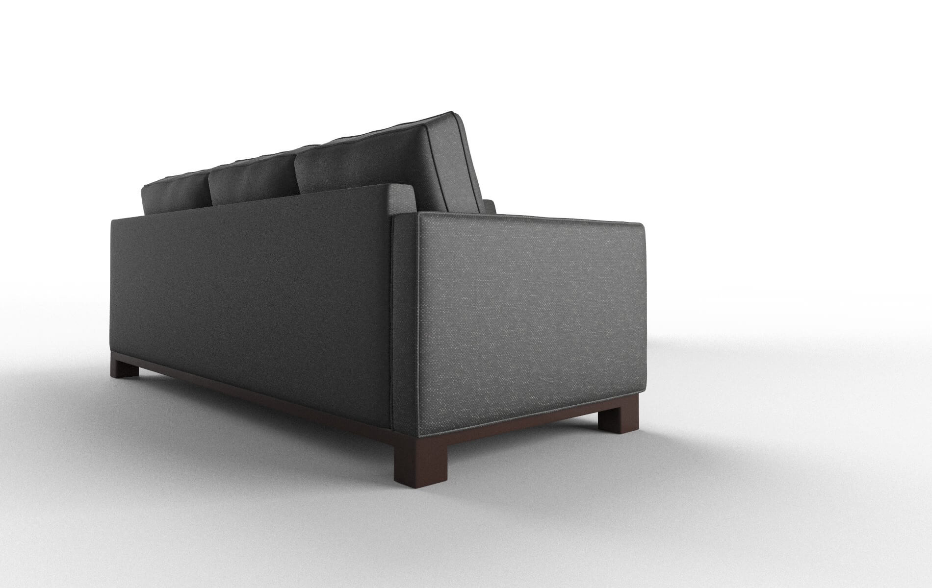 Syros Phoenix Charcoal Sectional espresso legs 3