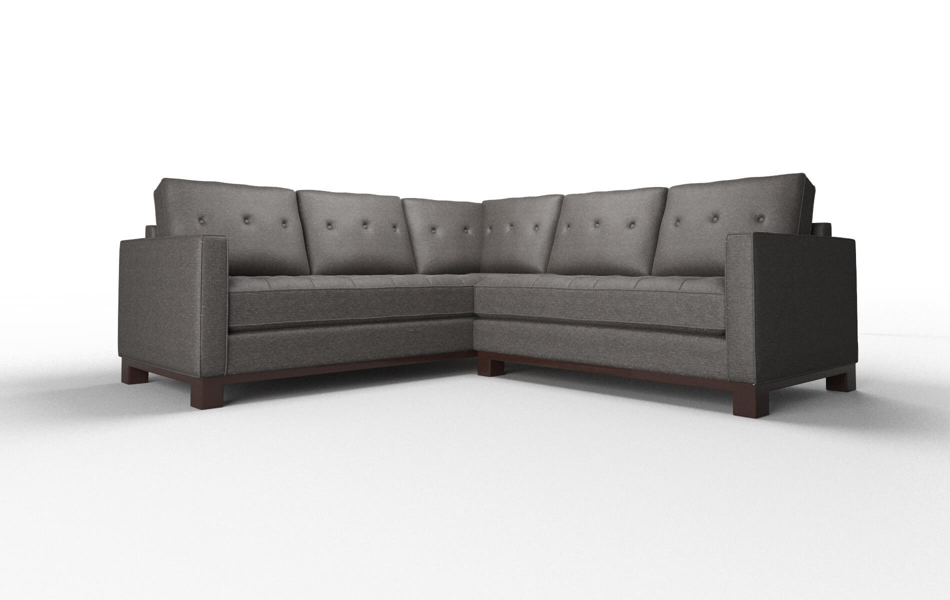 Syros Phoenix Chocolate Sectional espresso legs 1