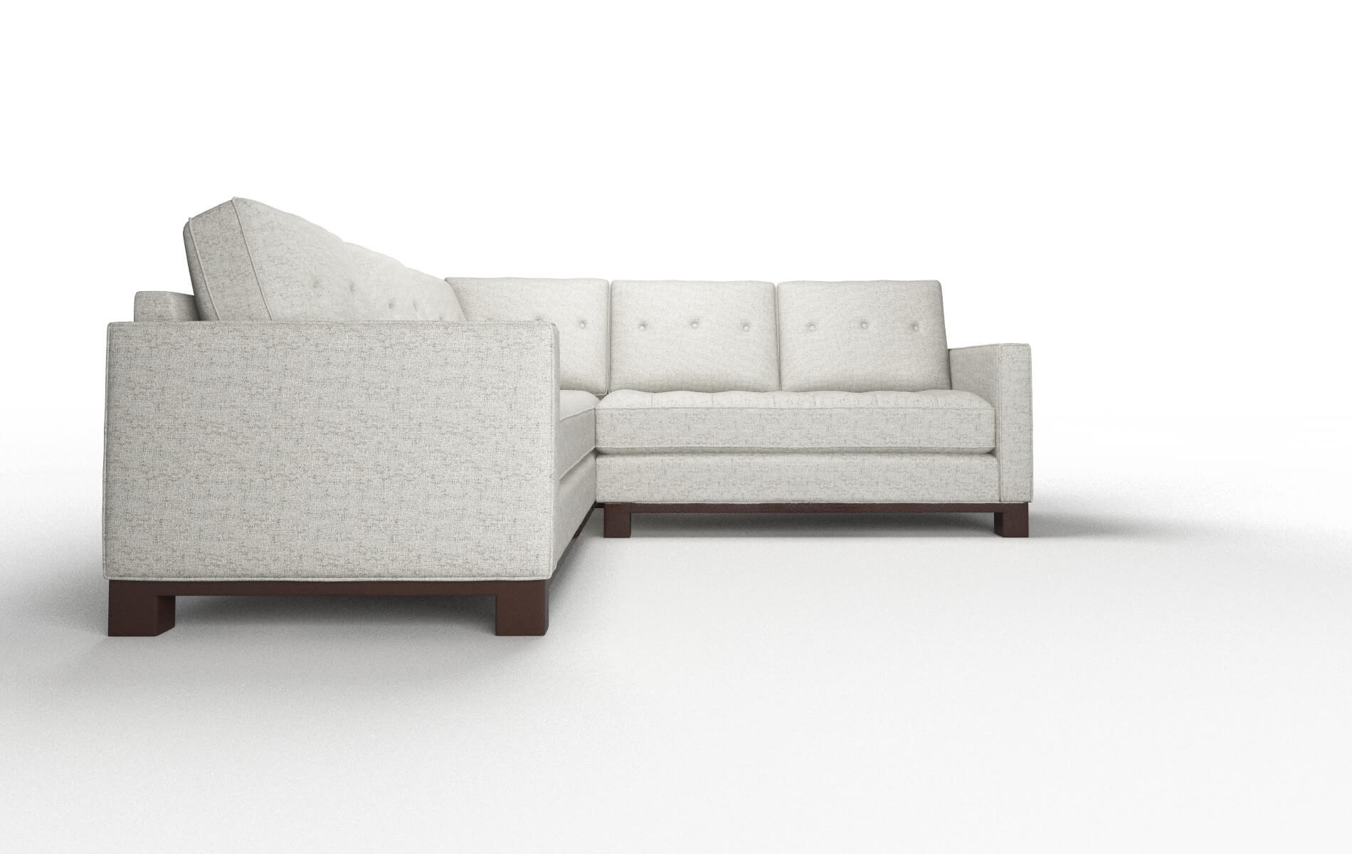 Syros Prime Gravel Sectional espresso legs 2