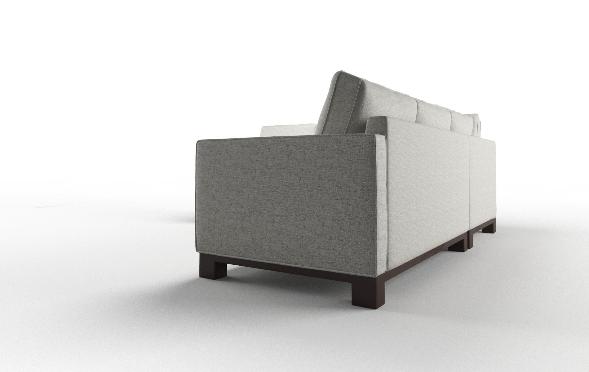 Syros Prime Gravel Sectional espresso legs 4