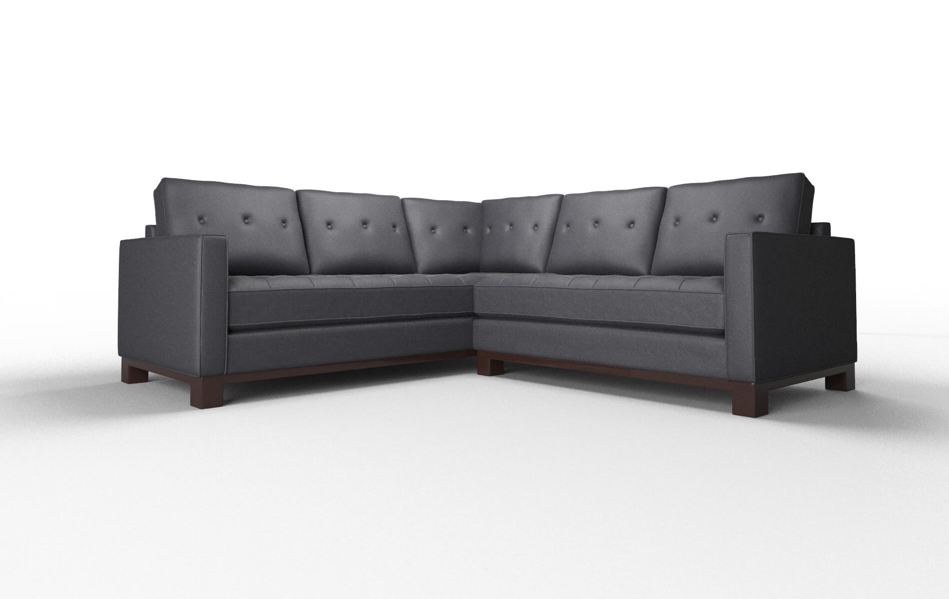 Syros Redondo navy Sectional Espresso Legs  1