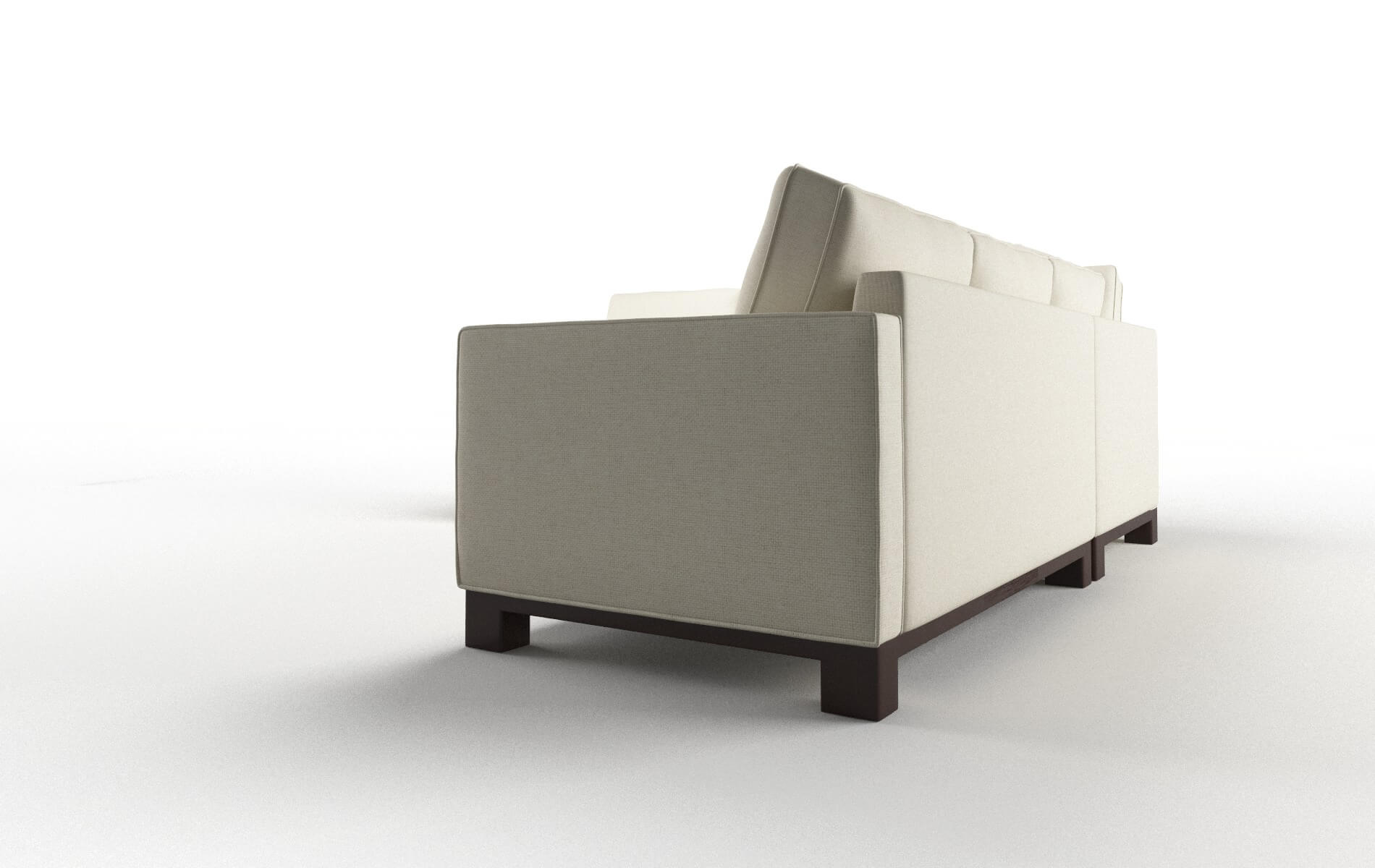 Syros Redondo Oyster Sectional espresso legs 4