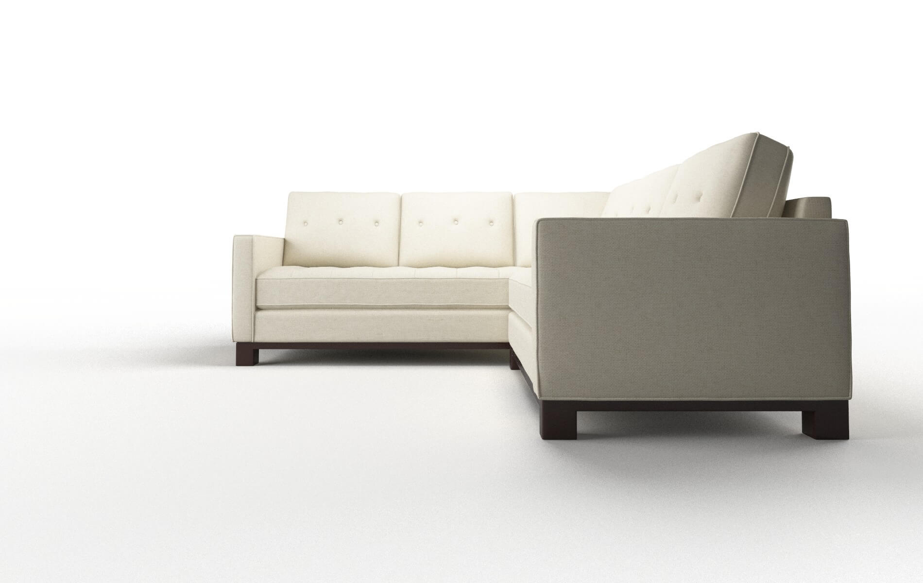 Syros Redondo Oyster Sectional espresso legs 5