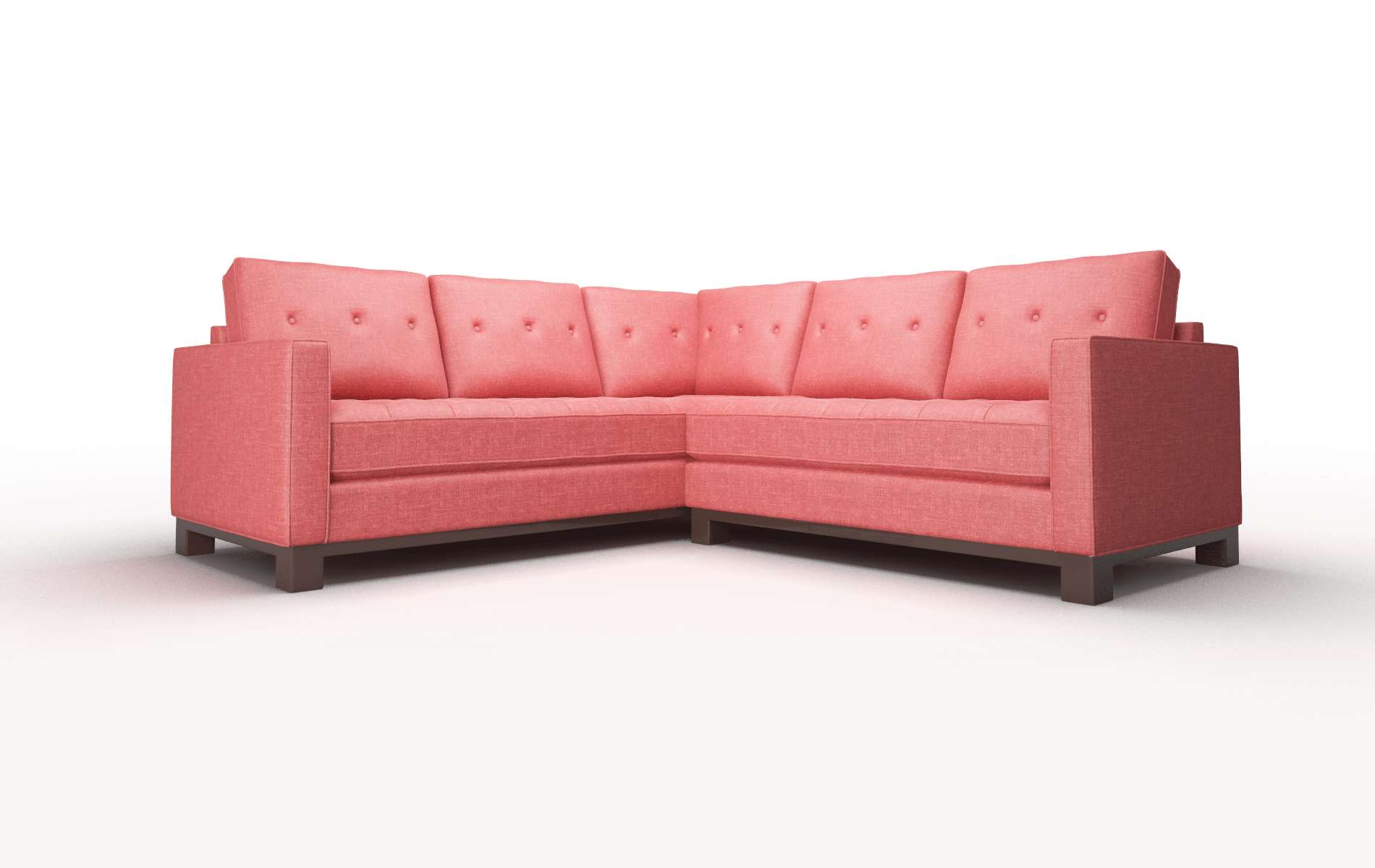 Syros Royale Berry Sectional espresso legs 1