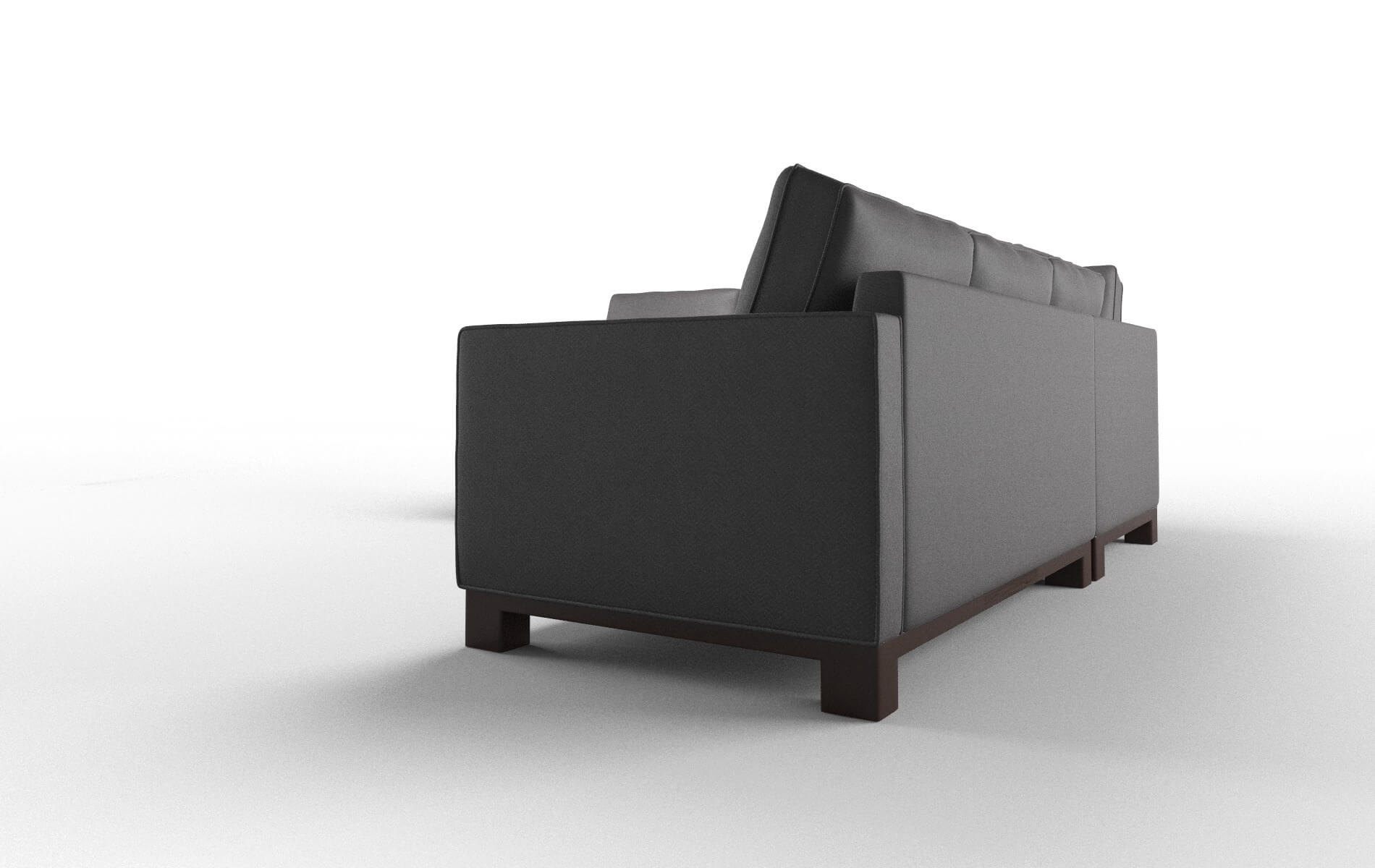 Syros Royale Eclipse Sectional espresso legs 4