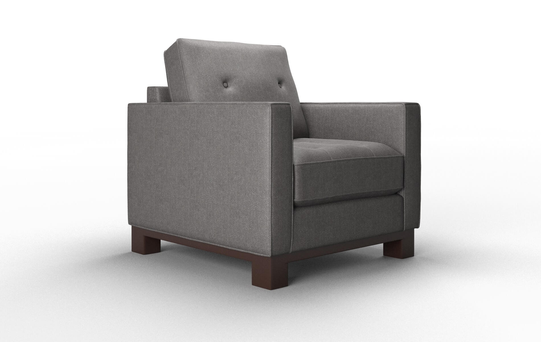 Syros Sasha Grey Chair espresso legs 2