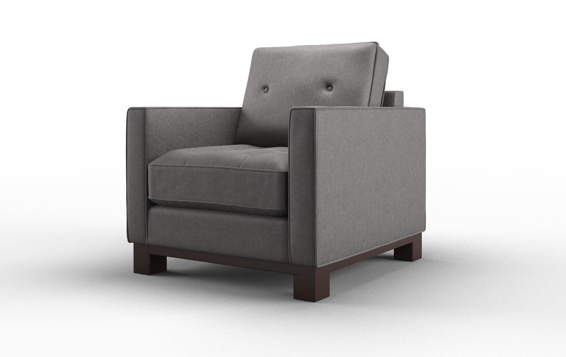 Syros Sasha Grey Chair espresso legs 4