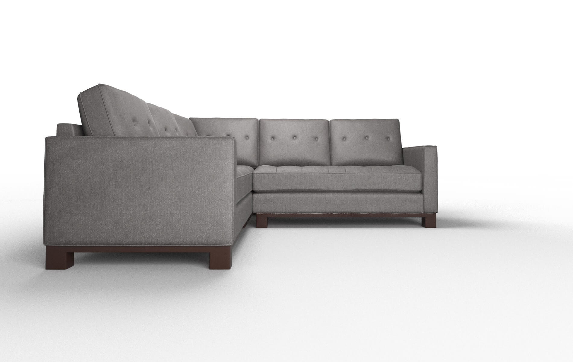 Syros Sasha Grey Sectional espresso legs 2