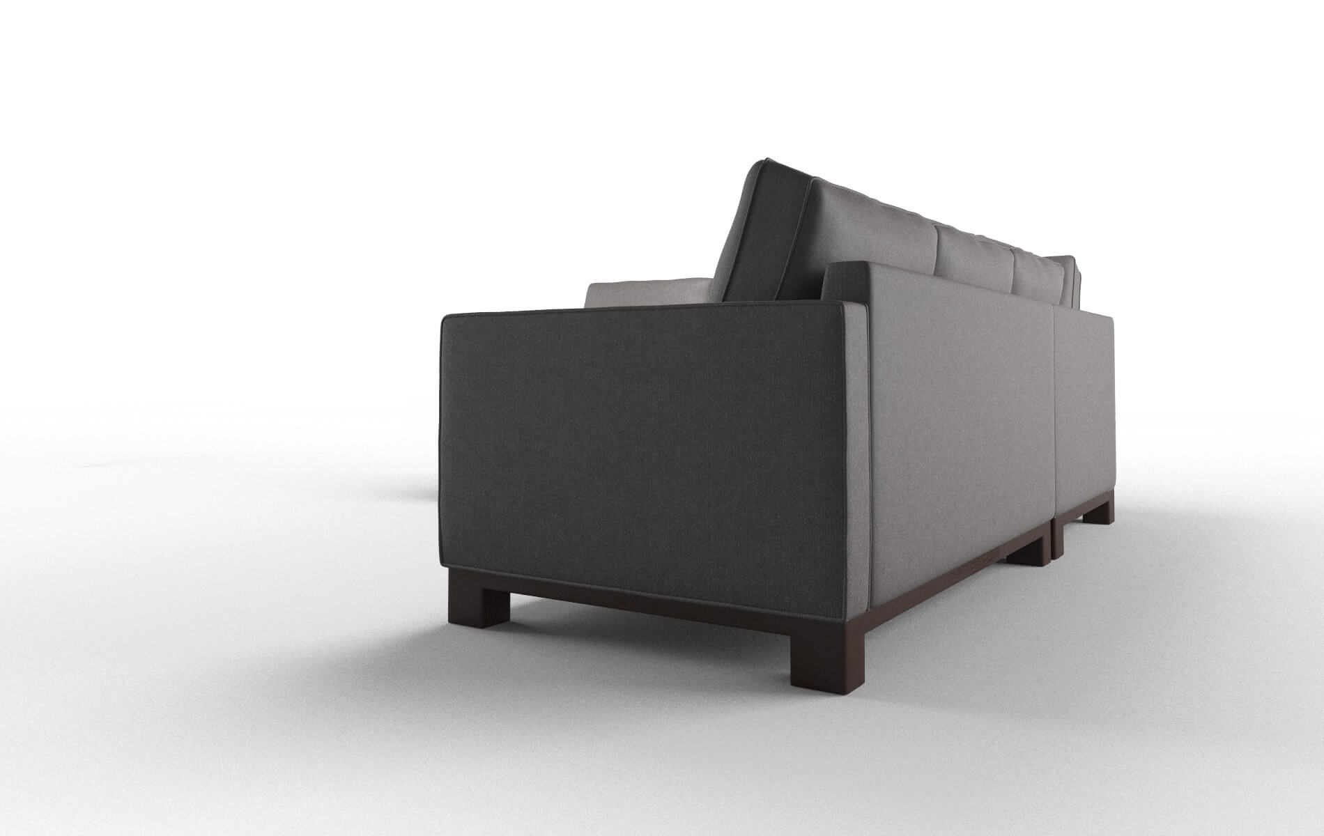 Syros Sasha Grey Sectional espresso legs 4