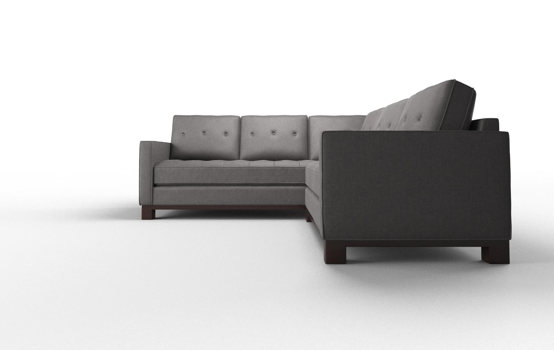 Syros Sasha Grey Sectional espresso legs 5