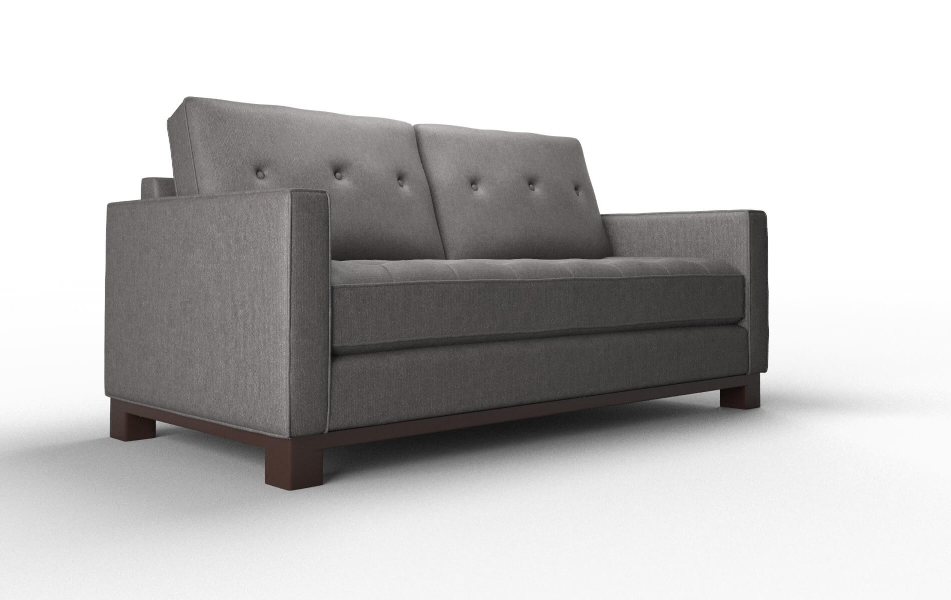 Syros Sasha Grey Sofa espresso legs 2