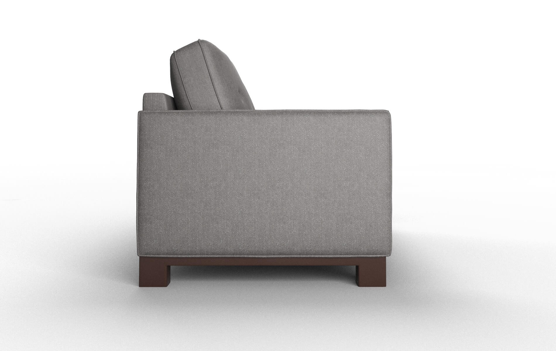 Syros Sasha Grey Sofa espresso legs 3