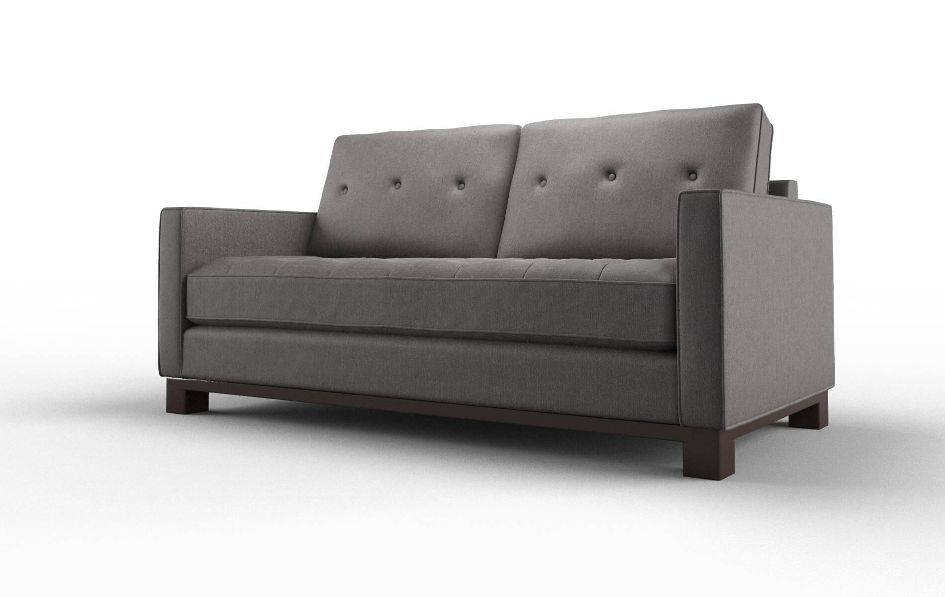 Syros Sasha Grey Sofa espresso legs 4