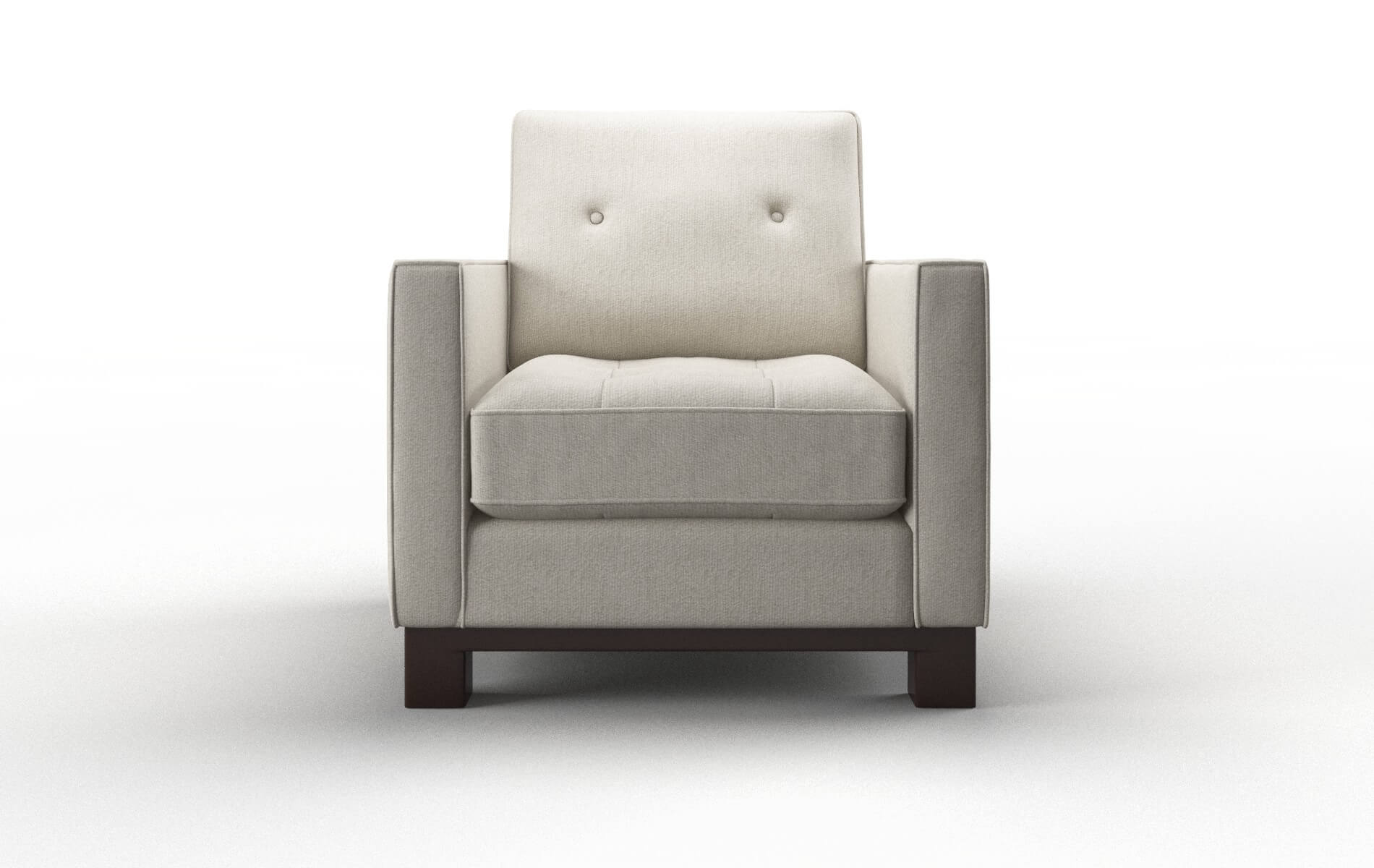 Syros Sasha Linen chair espresso legs