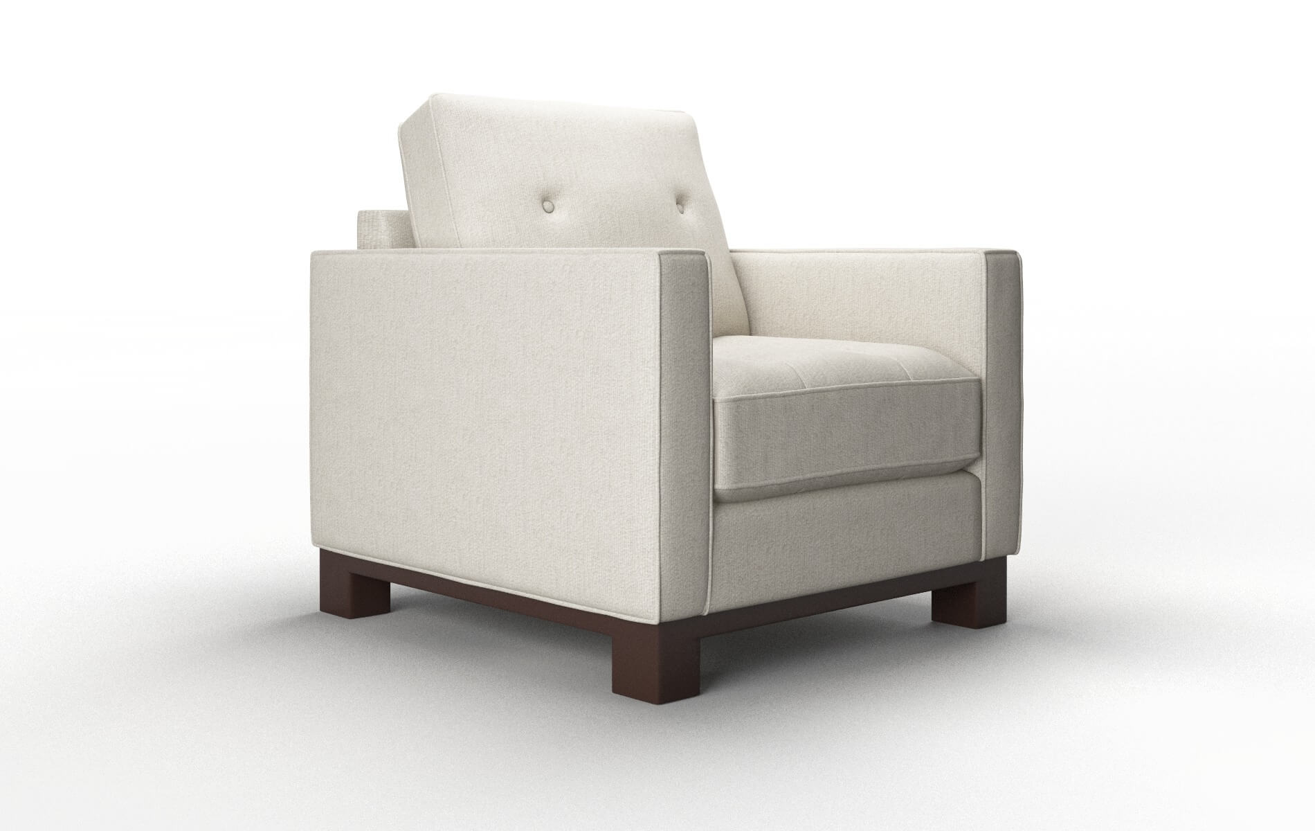 Syros Sasha Linen Chair espresso legs 2