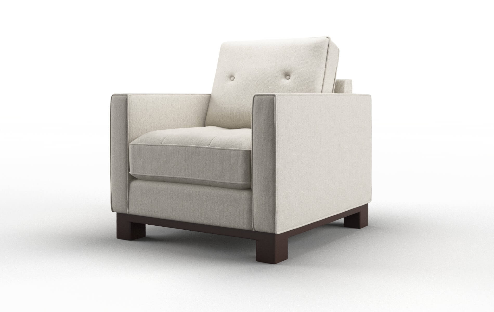 Syros Sasha Linen Chair espresso legs 4